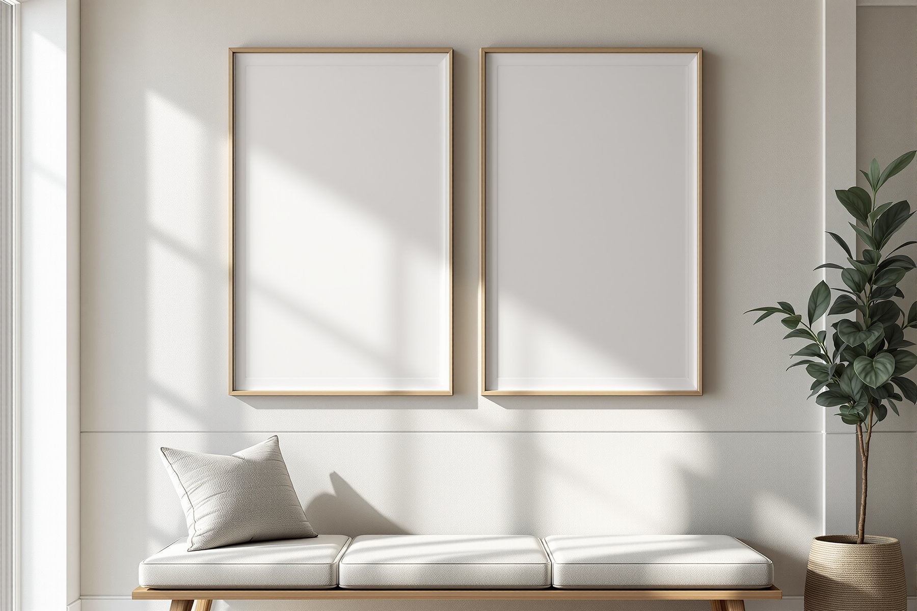 Canvas Frame Mockup | Blank Template #111 | Frame Mockup JPG Download | bulkmockup Template | Commercial Licence | MockupBulk