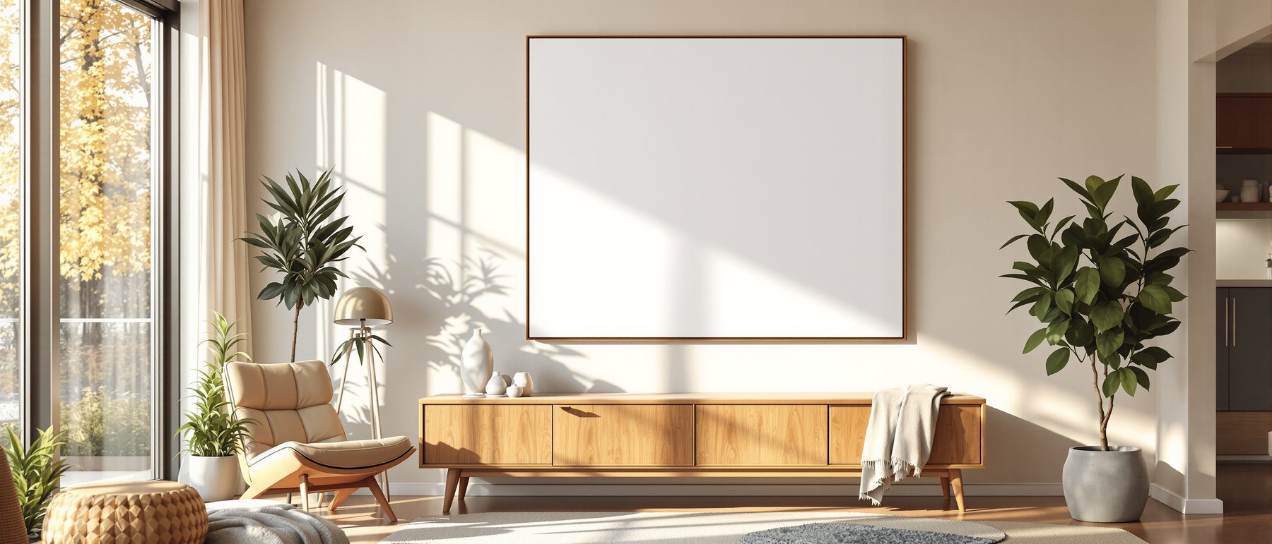 Blank Template #114 Canvas Frame Mockup | Instant bulkmockup Download | Blank Frame JPG Template | Commercial Use | MockupBulk