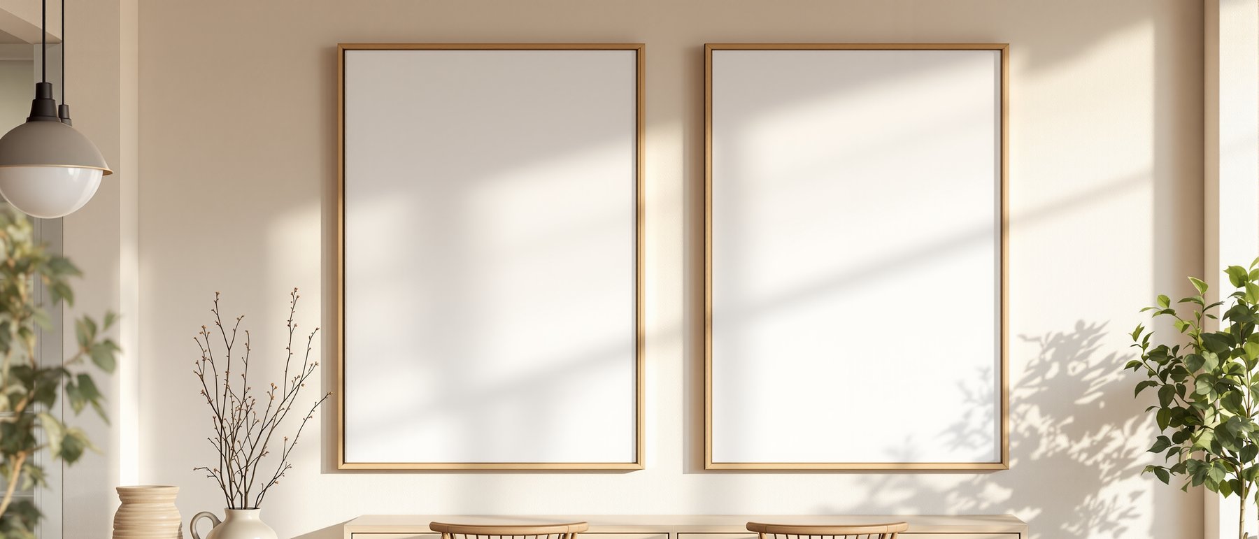 Canvas Frame Mockup | Blank Template #115 — Blank Frame Mockup JPG | Commercial Licence | bulkmockup Download | MockupBulk
