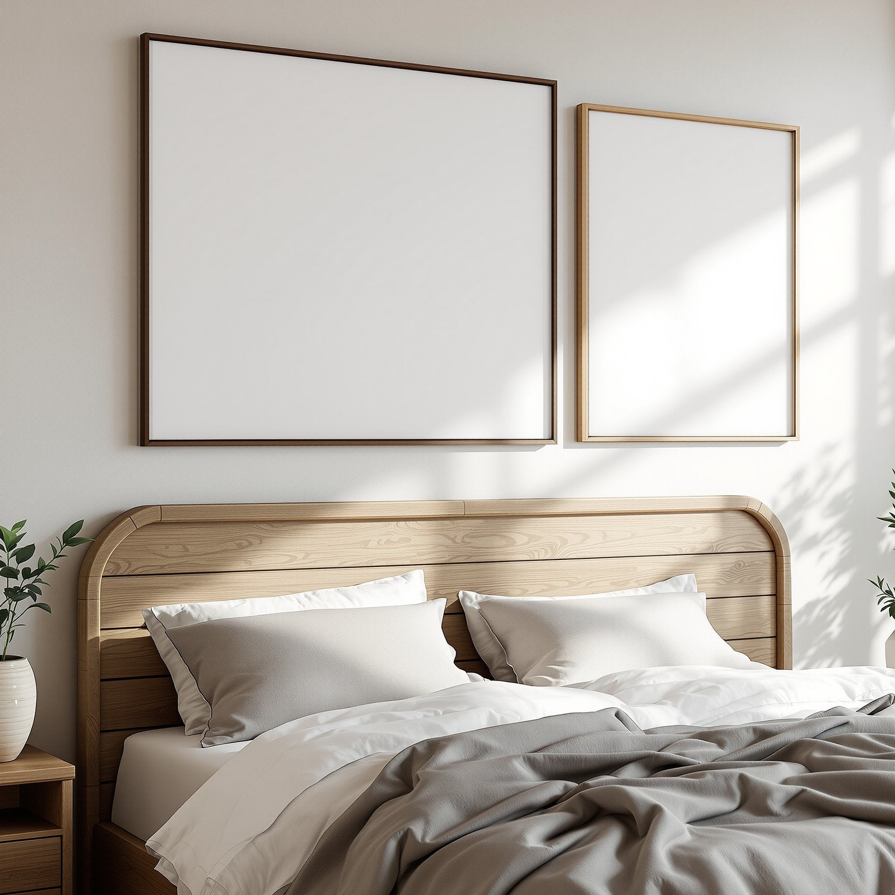 Canvas Frame Mockup, Blank Template #124 | Blank Frame Template | High-Res JPG Instant Download | Commercial Use | bulkmockup | MockupBulk