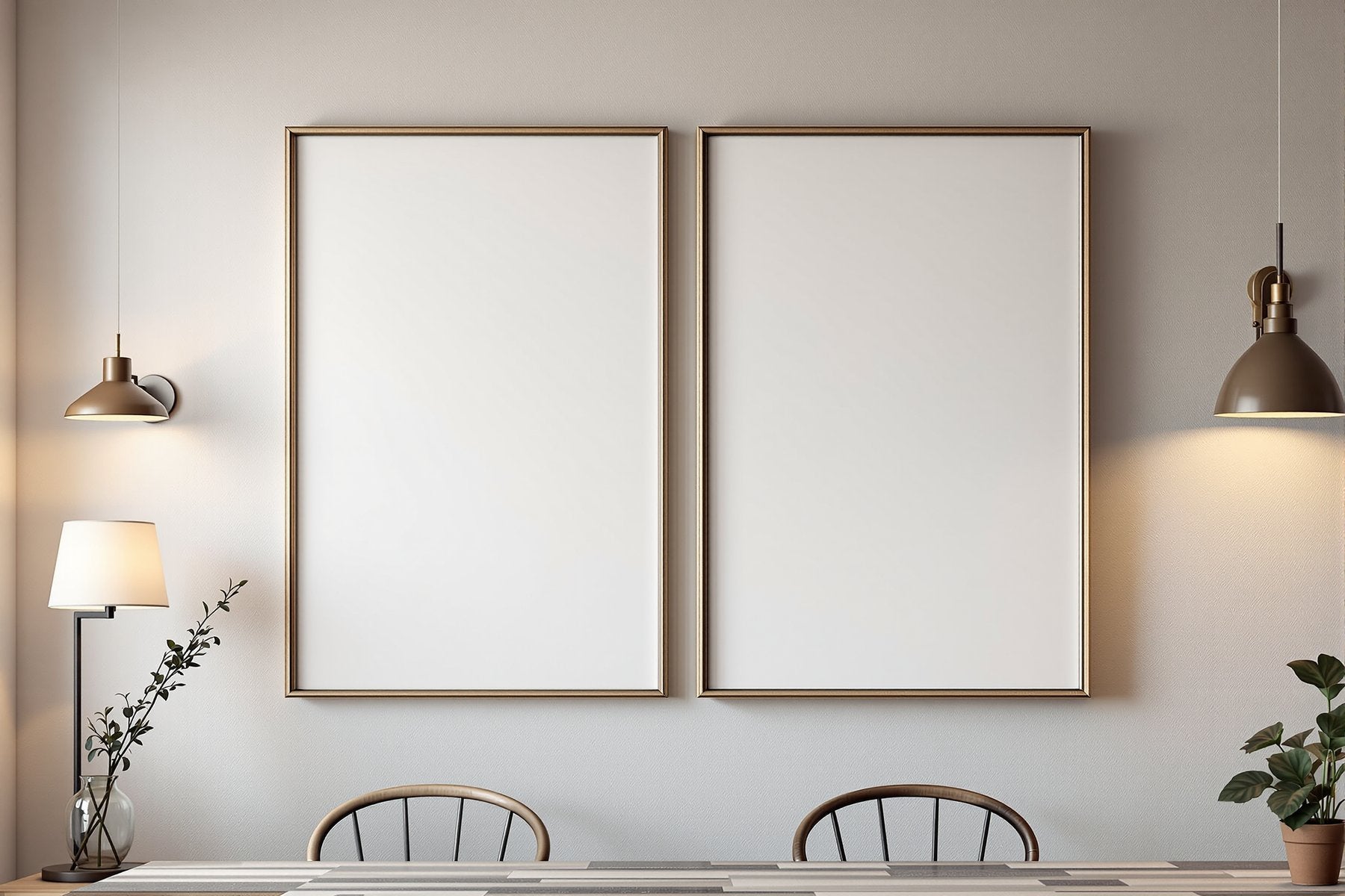 Canvas Frame Mockup, Blank Template #128 | bulkmockup Digital Download | Blank Frame JPG | Commercial Licence Included | MockupBulk