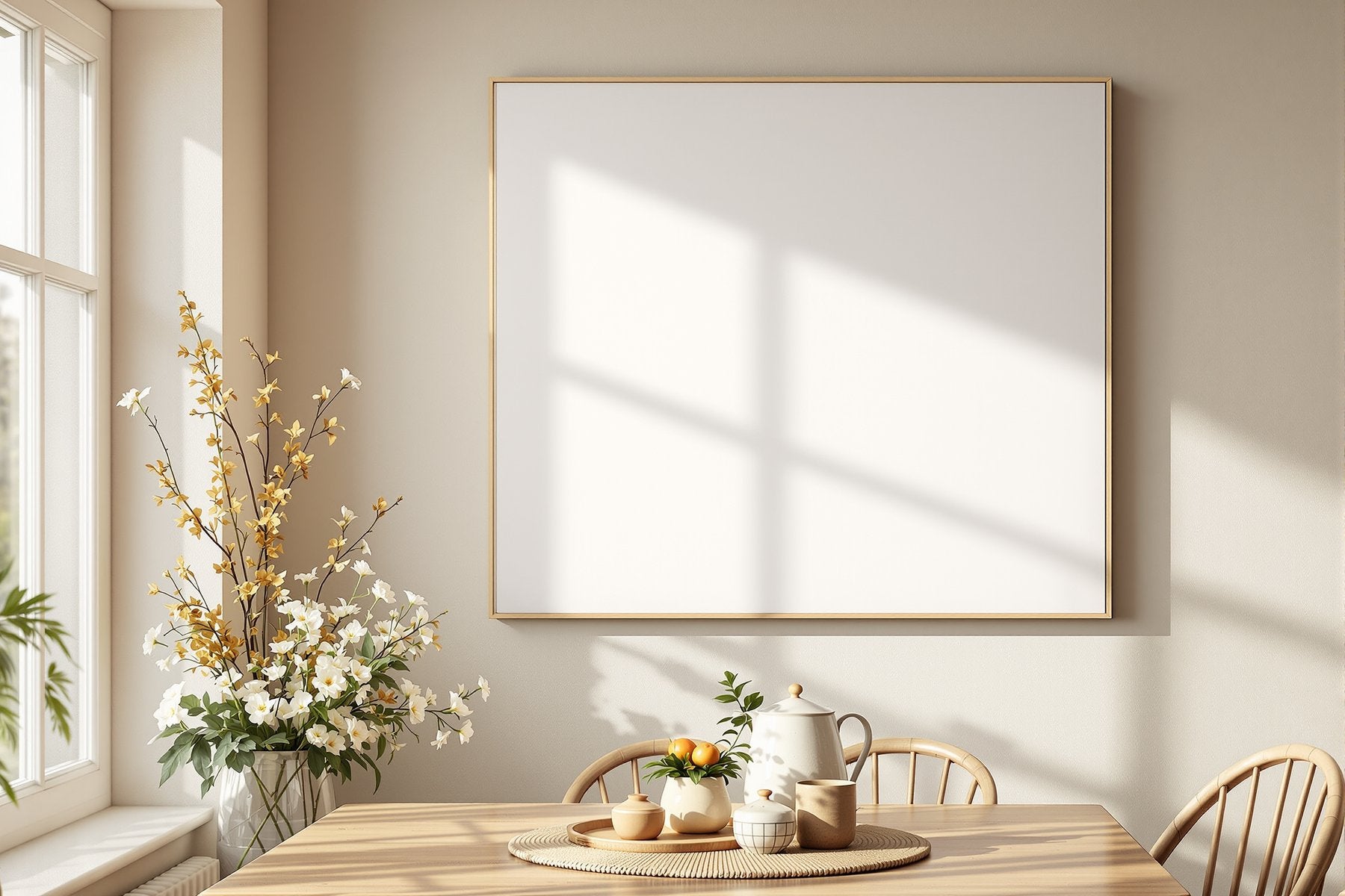 Canvas Frame Mockup | Blank Template #131 | Blank Frame Mockup JPG | Commercial Licence | bulkmockup Download | MockupBulk