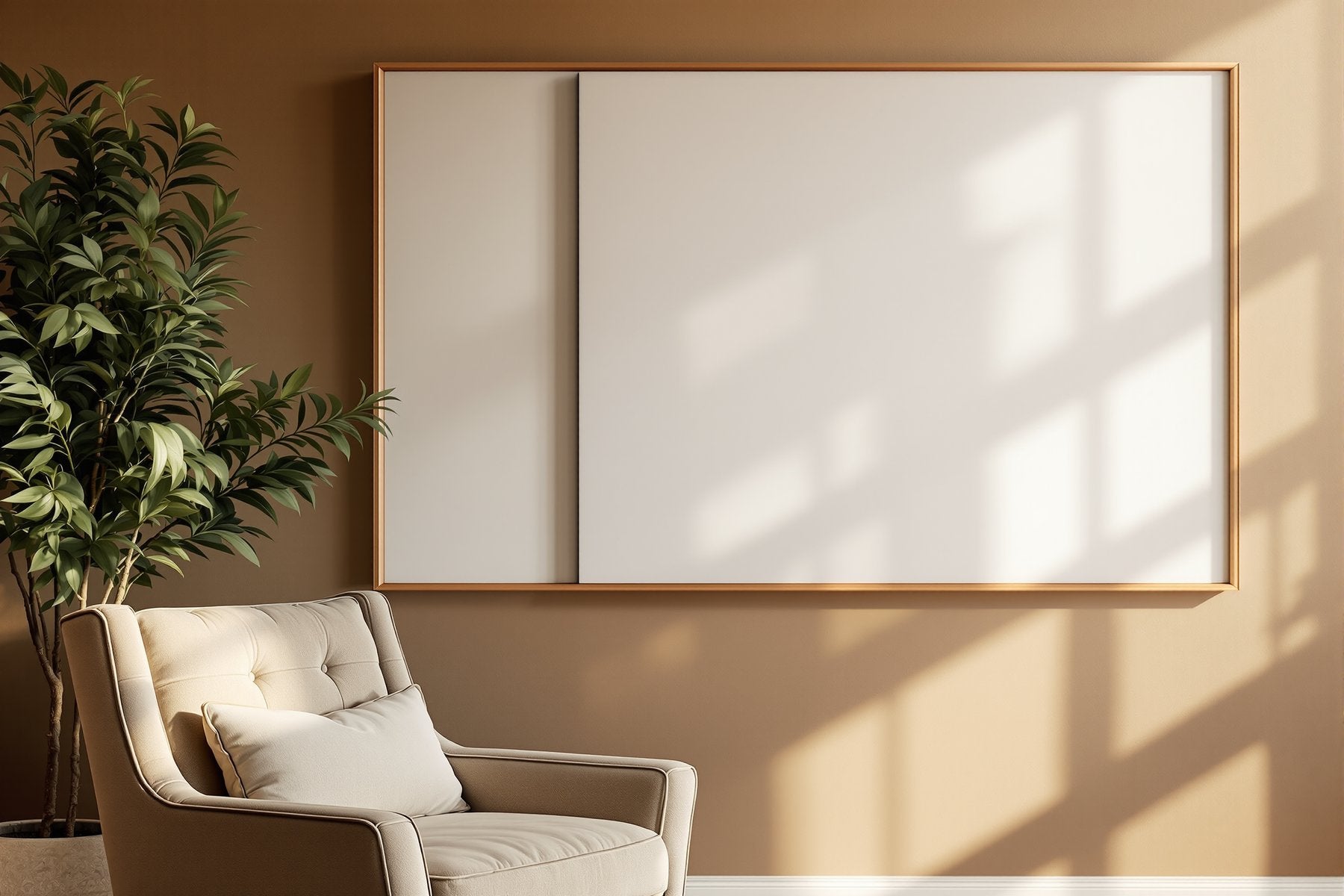 Canvas Frame Mockup | Blank Template #137 | Digital Frame Mockup | bulkmockup JPG Download | For POD Etsy Shopify | MockupBulk