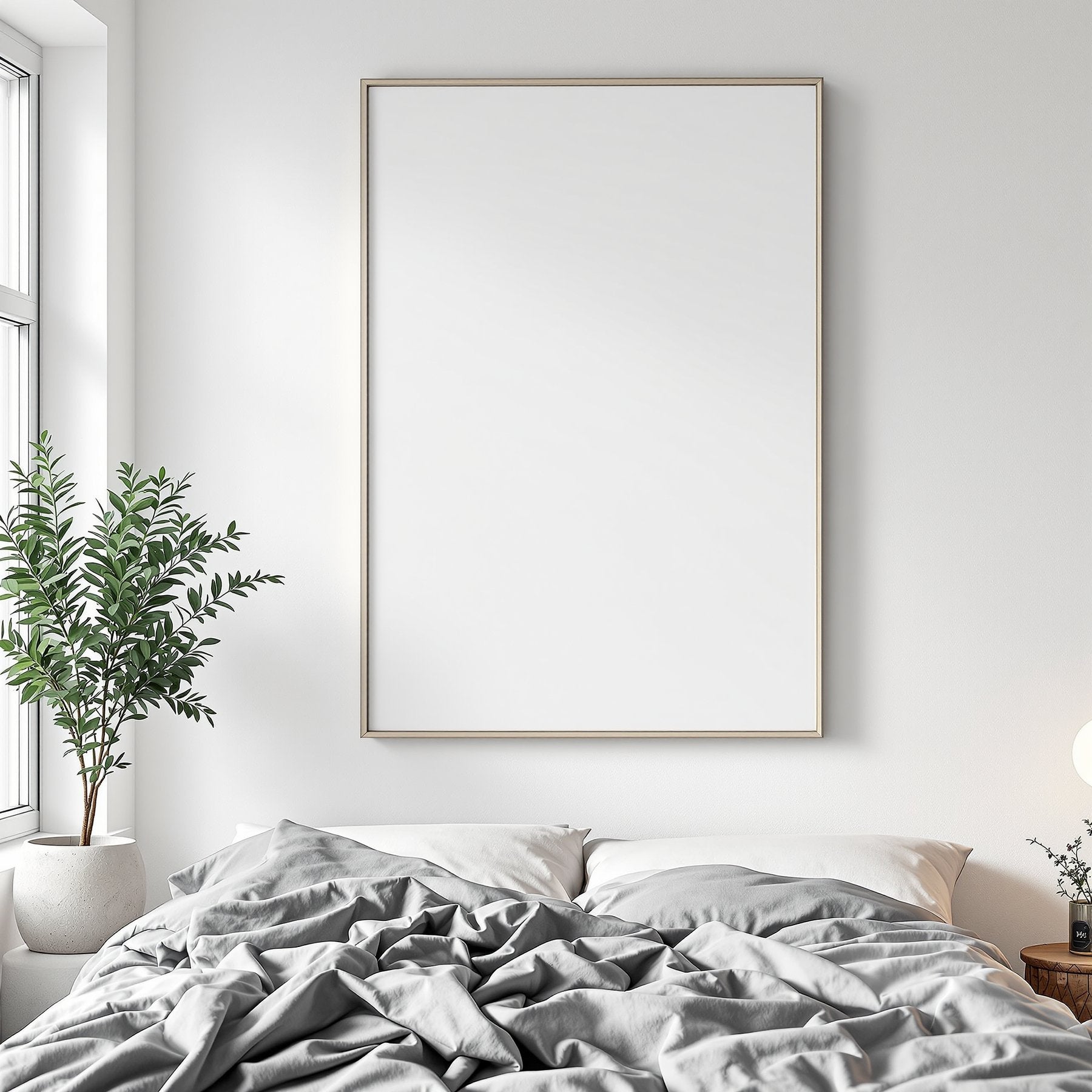 Canvas Frame Mockup, Blank Template #138 | Blank Frame Template | High-Res JPG Instant Download | Commercial Use | bulkmockup | MockupBulk