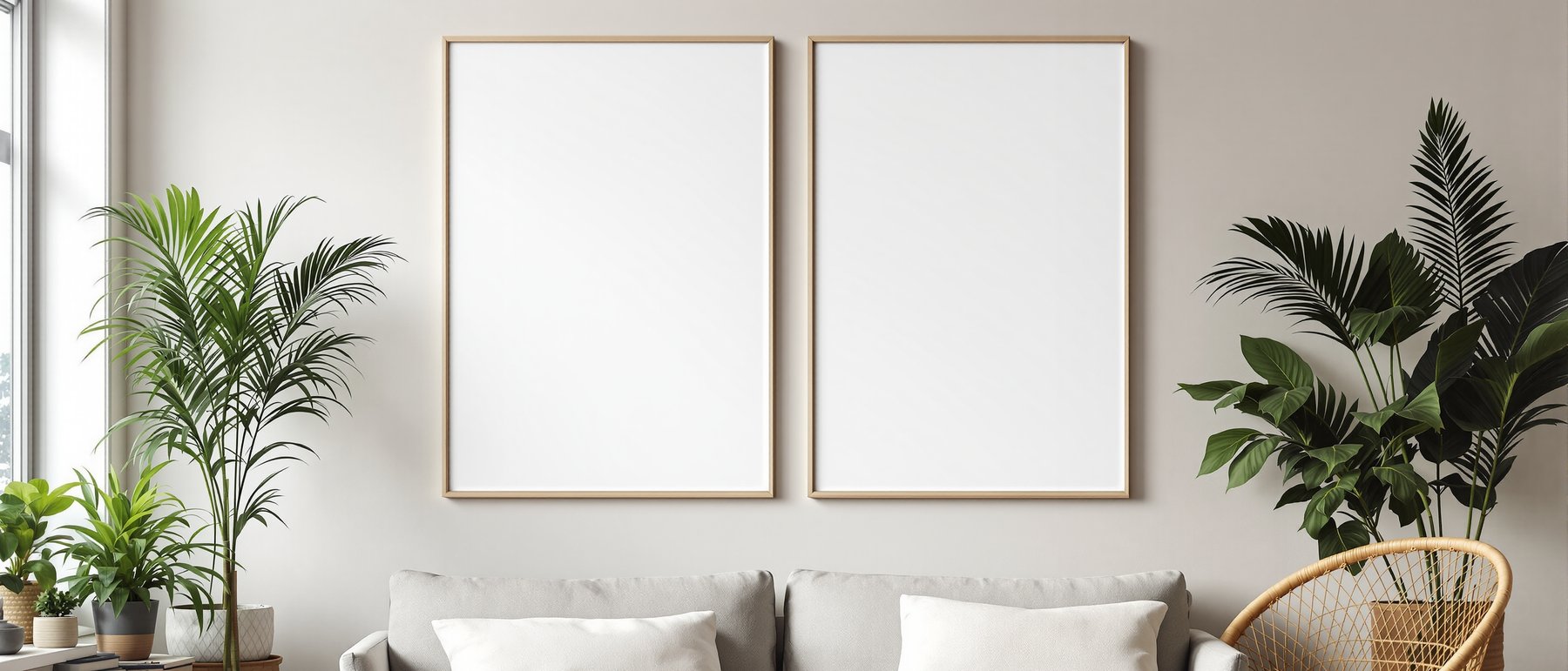 Canvas Frame Mockup | Blank Template #139 — Empty Frame Template | bulkmockup High-Res JPG | Commercial Use Included | MockupBulk