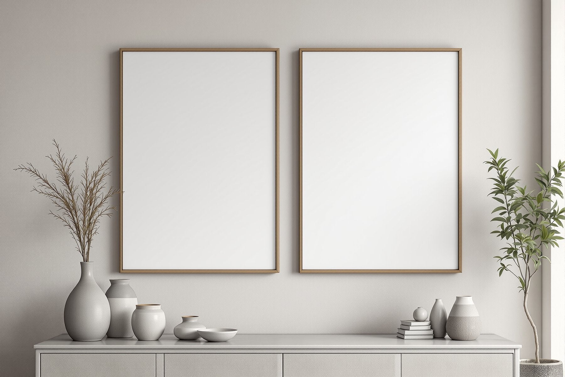 Canvas Frame Mockup — Blank Template #143 — Blank Frame Mockup JPG | Commercial Licence | bulkmockup Download | MockupBulk