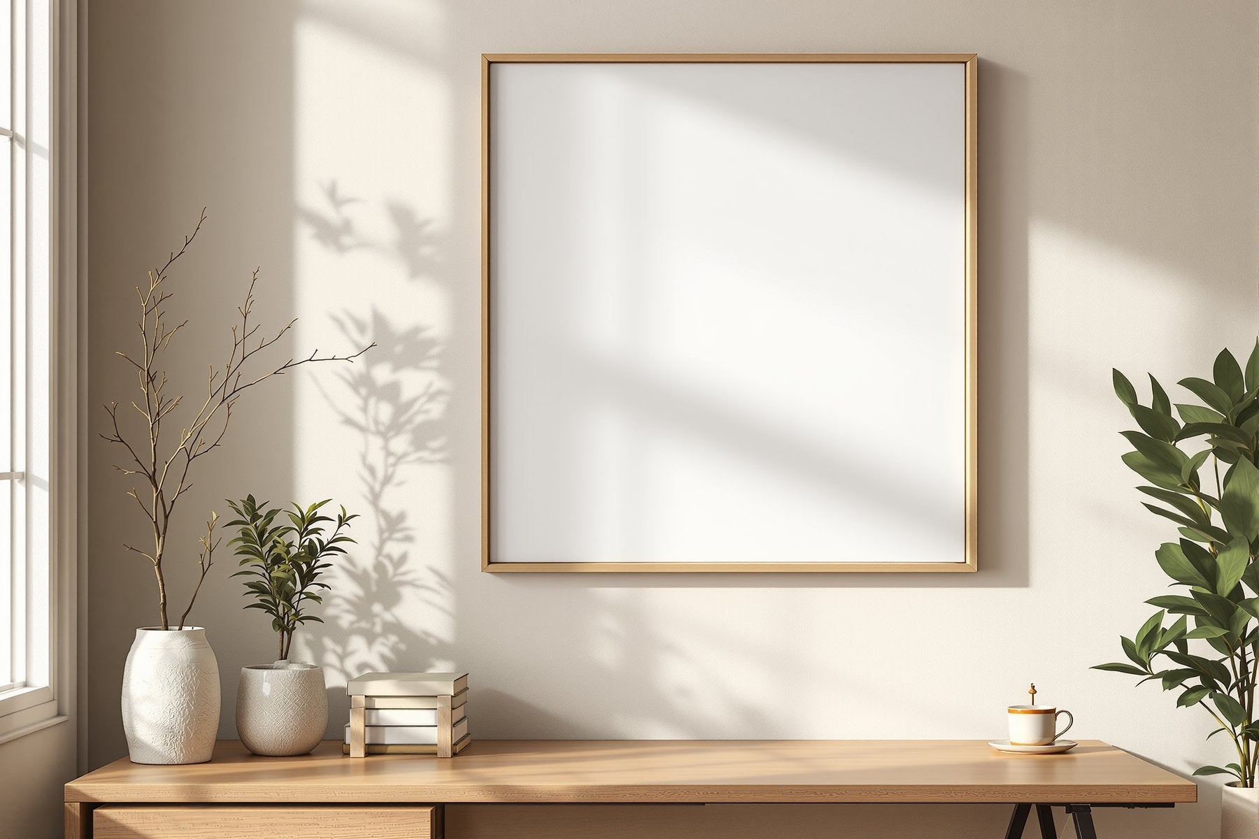 Blank Template #150 Canvas Frame Mockup | High-Resolution JPG | bulkmockup Template | For Etsy POD Print Sellers | MockupBulk