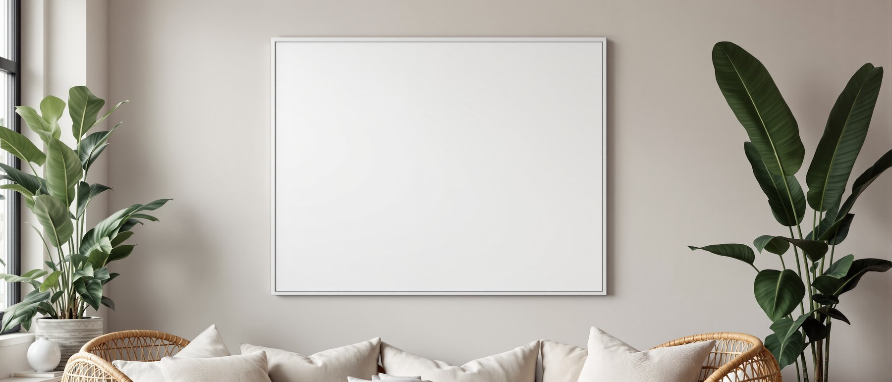 Blank Template #155 Canvas Frame Mockup | bulkmockup Blank Frame Template | High-Res JPG | Commercial Licence | MockupBulk