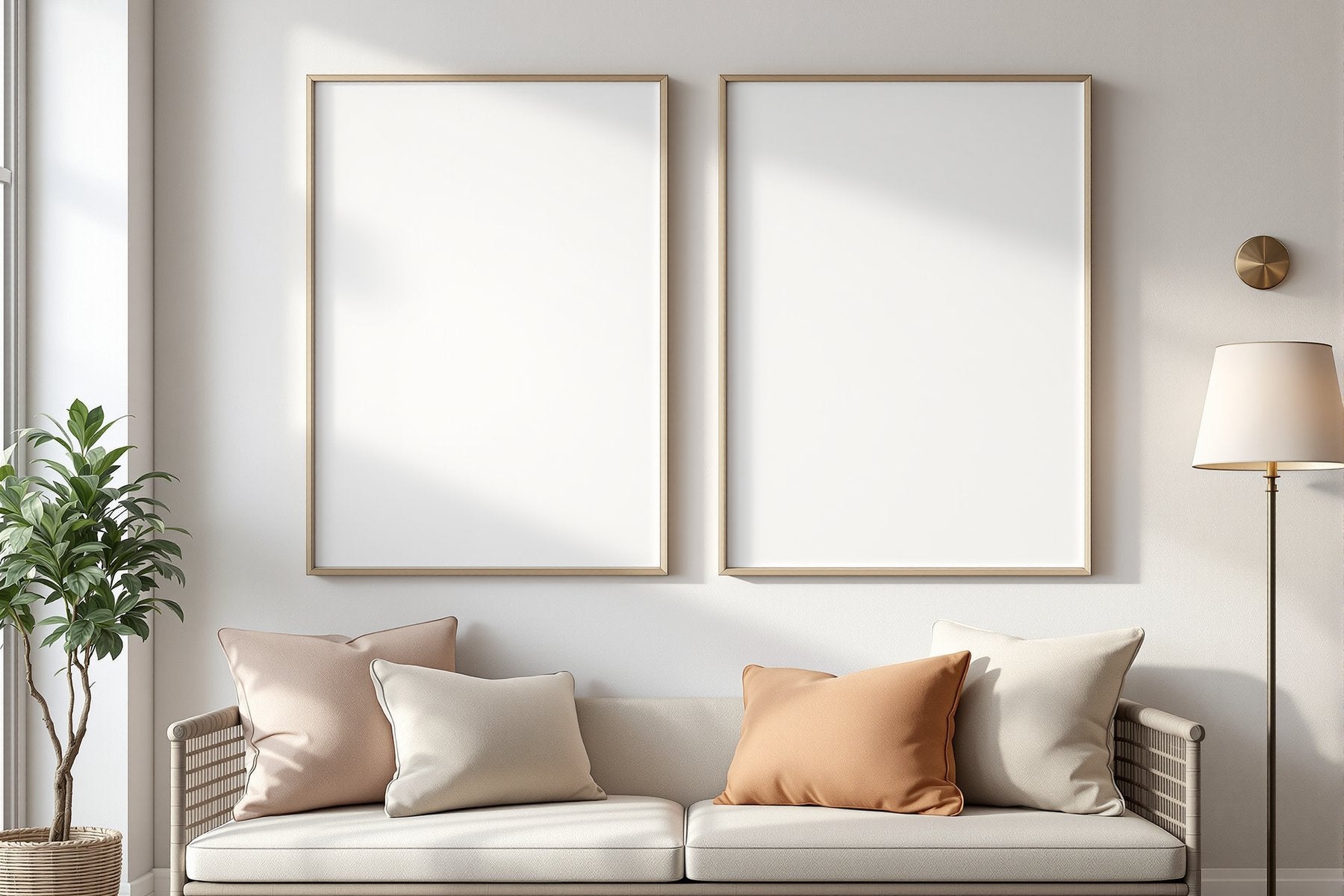 Blank Template #156 Canvas Frame Mockup | High-Res Frame Template JPG | bulkmockup Mockup Store | Commercial Use | MockupBulk
