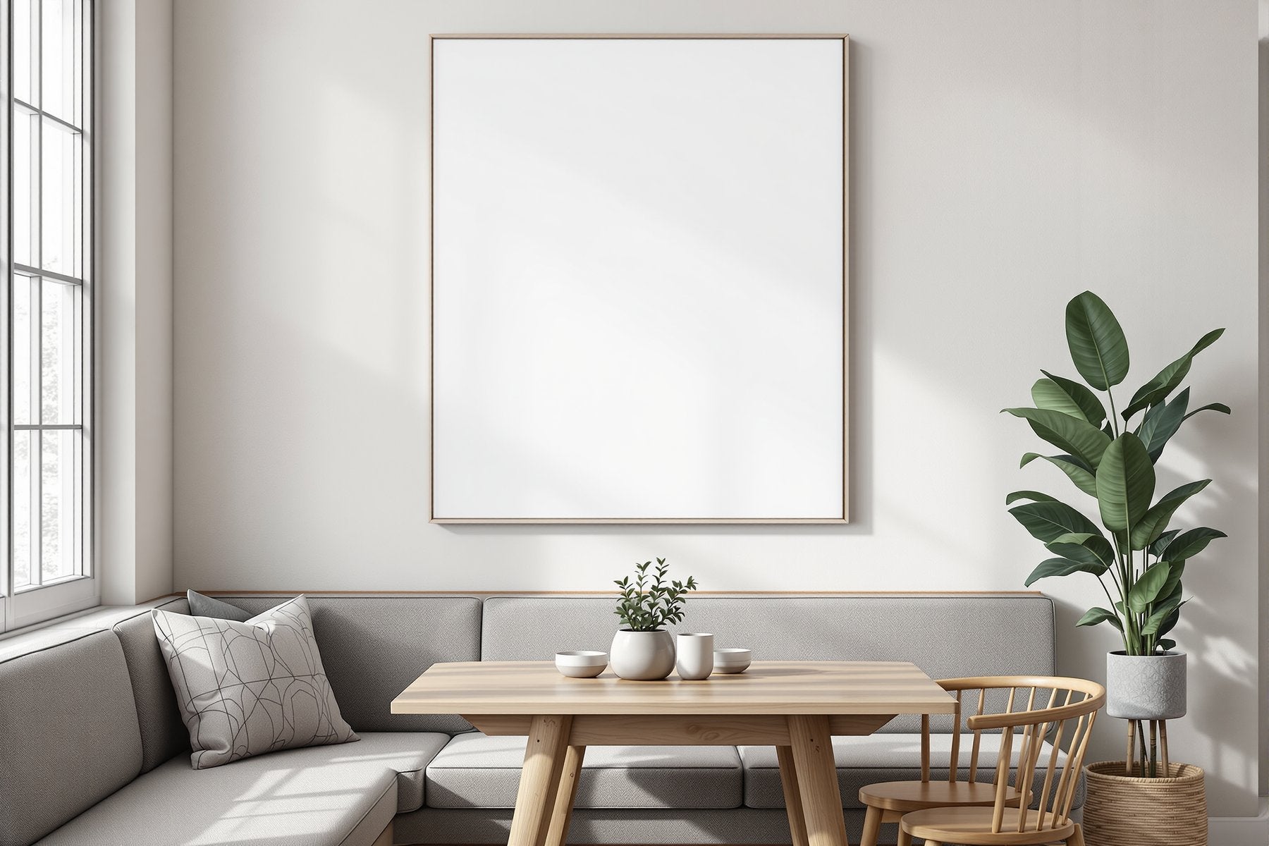 Canvas Frame Mockup | Blank Template #160 — Frame Template JPG | Instant bulkmockup Download | Commercial Use | MockupBulk