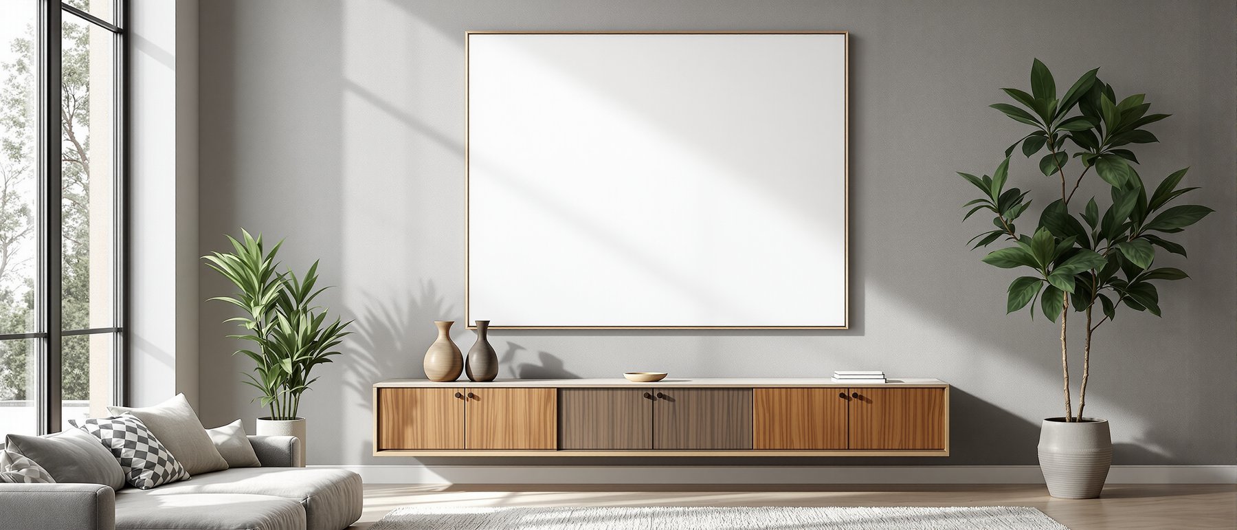 Blank Template #163 Canvas Frame Mockup | High-Res Frame Template JPG | bulkmockup Mockup Store | Commercial Use | MockupBulk