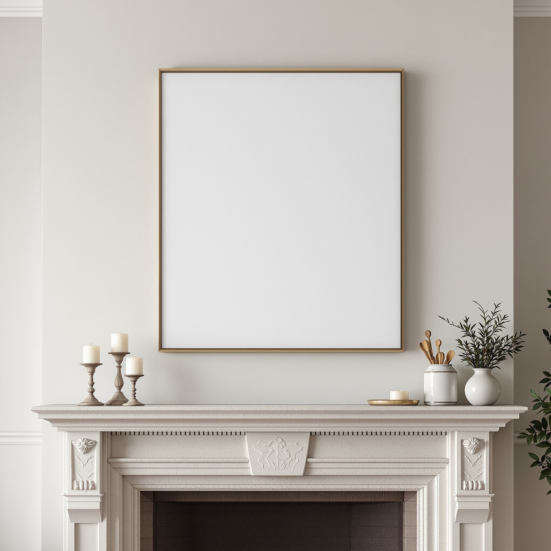 Canvas Frame Mockup | Blank Template #164 | Empty Frame Mockup Template | JPG Digital Download | Commercial Licence | bulkmockup Shop