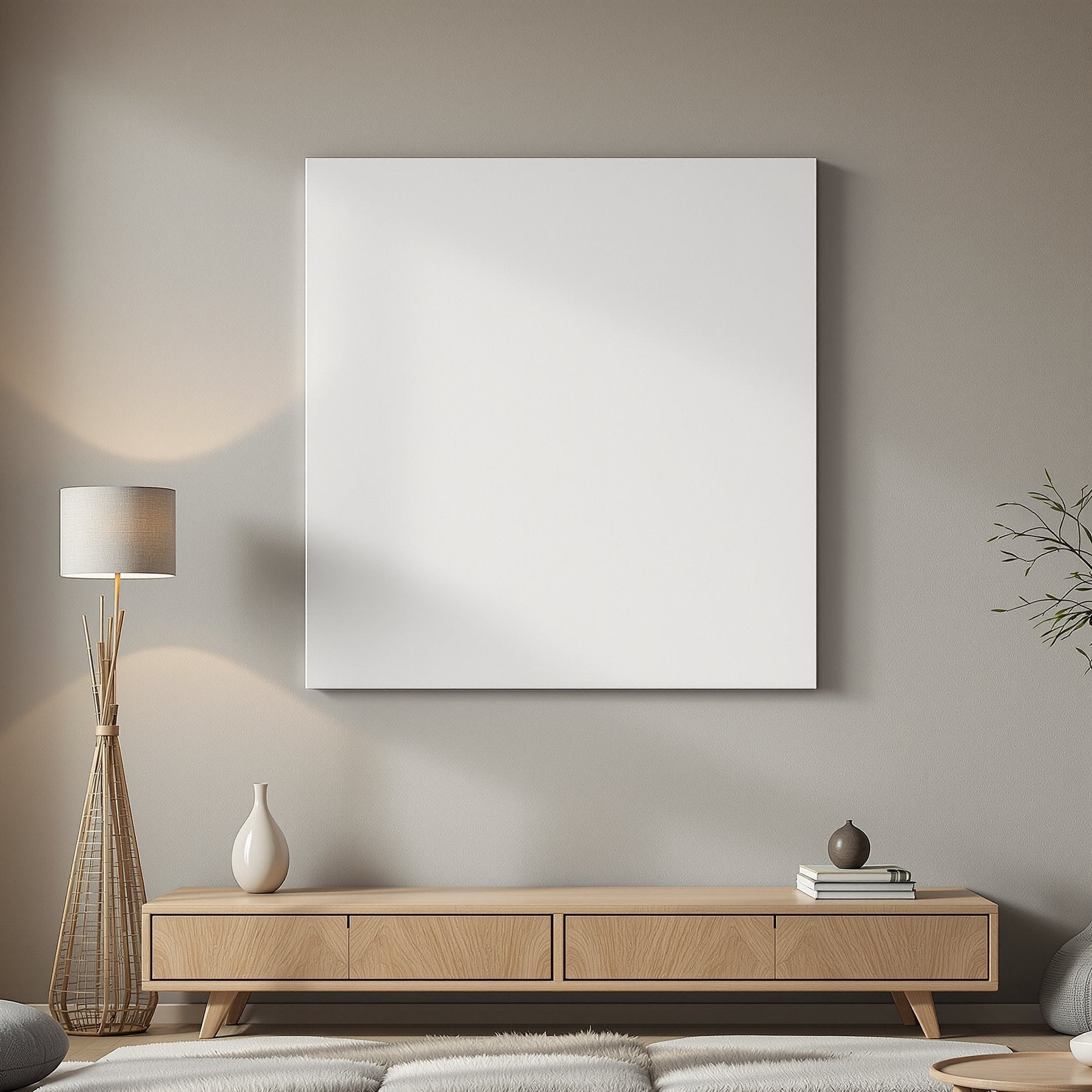 Canvas Frame Mockup — Blank Template #169 — bulkmockup Digital Download | Blank Frame JPG | Commercial Licence Included | MockupBulk