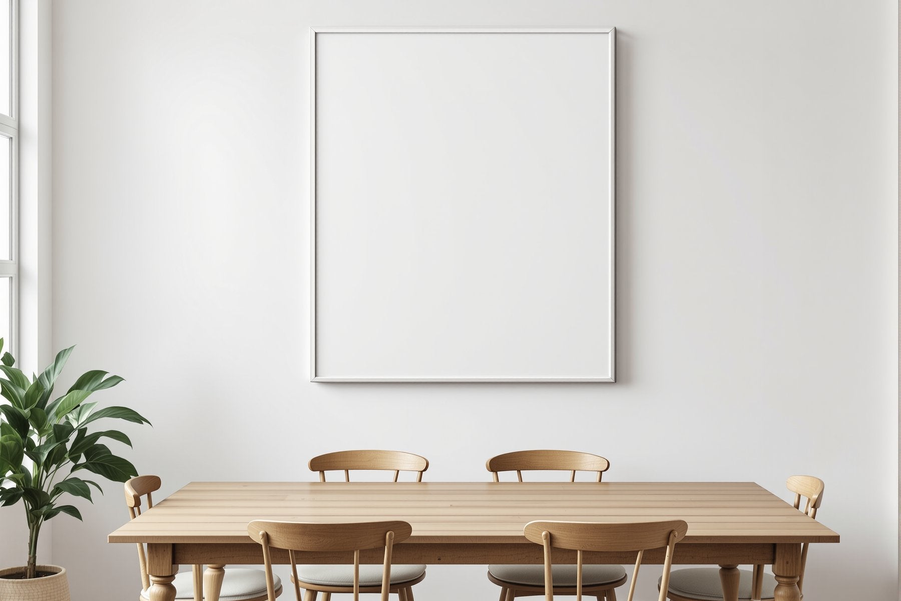 Canvas Frame Mockup — Blank Template #173 — Blank Frame Template | High-Res JPG Instant Download | Commercial Use | bulkmockup | MockupBulk