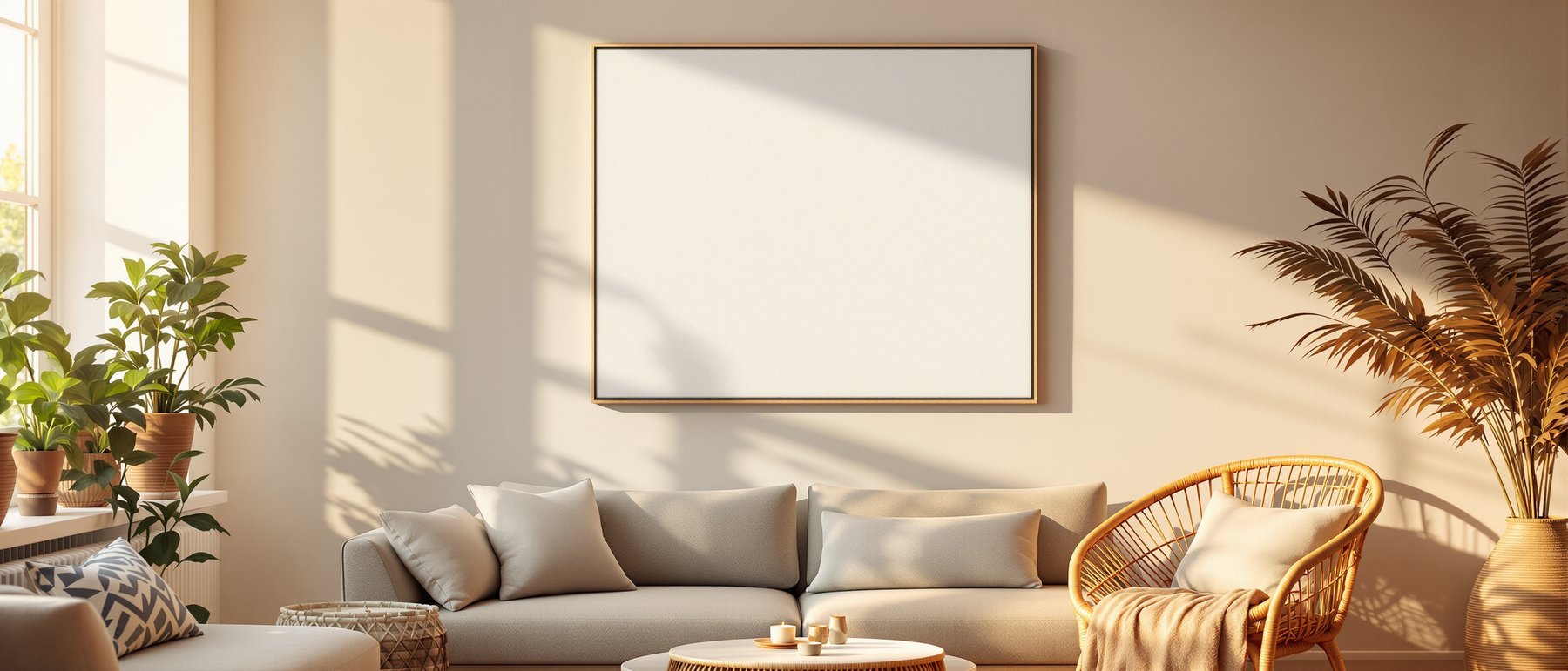 Canvas Frame Mockup — Blank Template #174 — bulkmockup Frame Template | Instant Download JPG | Commercial Use | MockupBulk