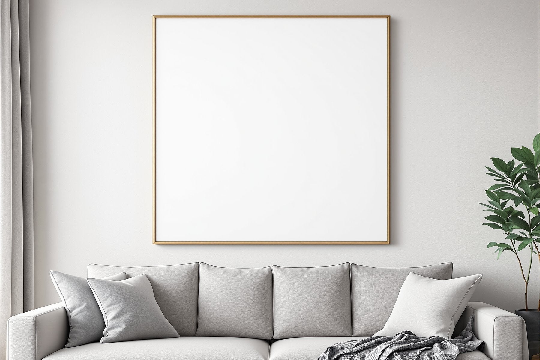 Canvas Frame Mockup — Blank Template #177 — High-Resolution JPG | bulkmockup Template | For Etsy POD Print Sellers | MockupBulk
