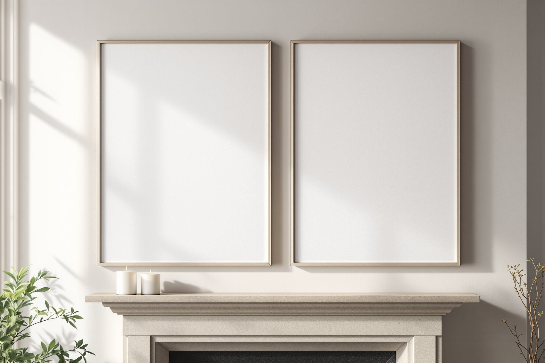 Canvas Frame Mockup | Blank Template #178 — Frame Template JPG | Instant bulkmockup Download | Commercial Use | MockupBulk