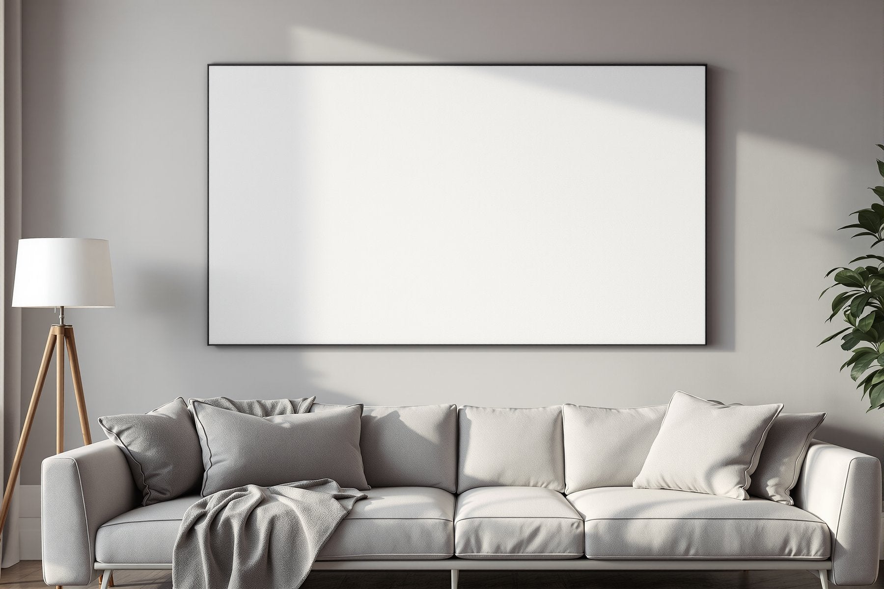 Canvas Frame Mockup, Blank Template #190 | High-Res Frame Template JPG | bulkmockup Mockup Store | Commercial Use | MockupBulk