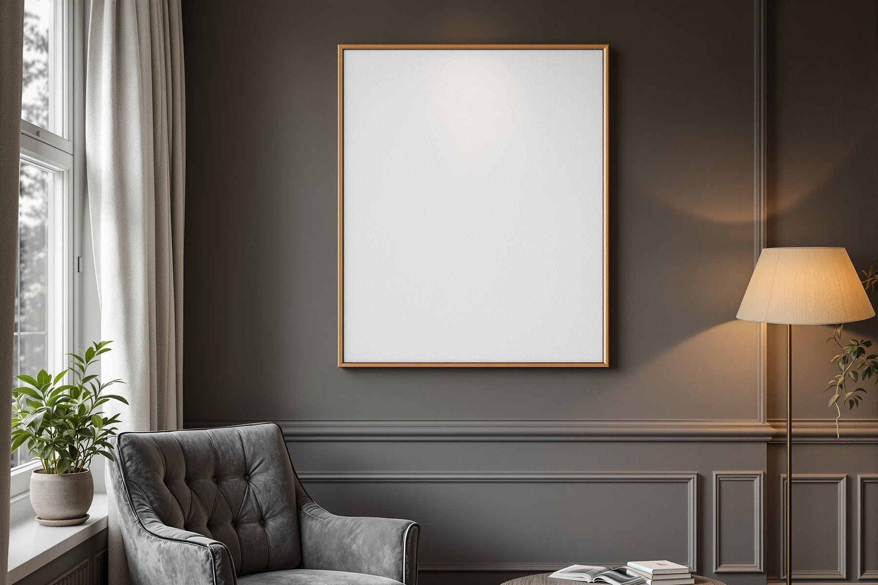 Canvas Frame Mockup | Blank Template #191 — bulkmockup Frame Template | Instant Download JPG | Commercial Use | MockupBulk