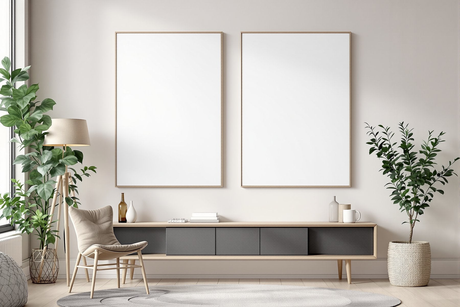 Canvas Frame Mockup | Blank Template #198 — Blank Frame Template | High-Res JPG Instant Download | Commercial Use | bulkmockup | MockupBulk