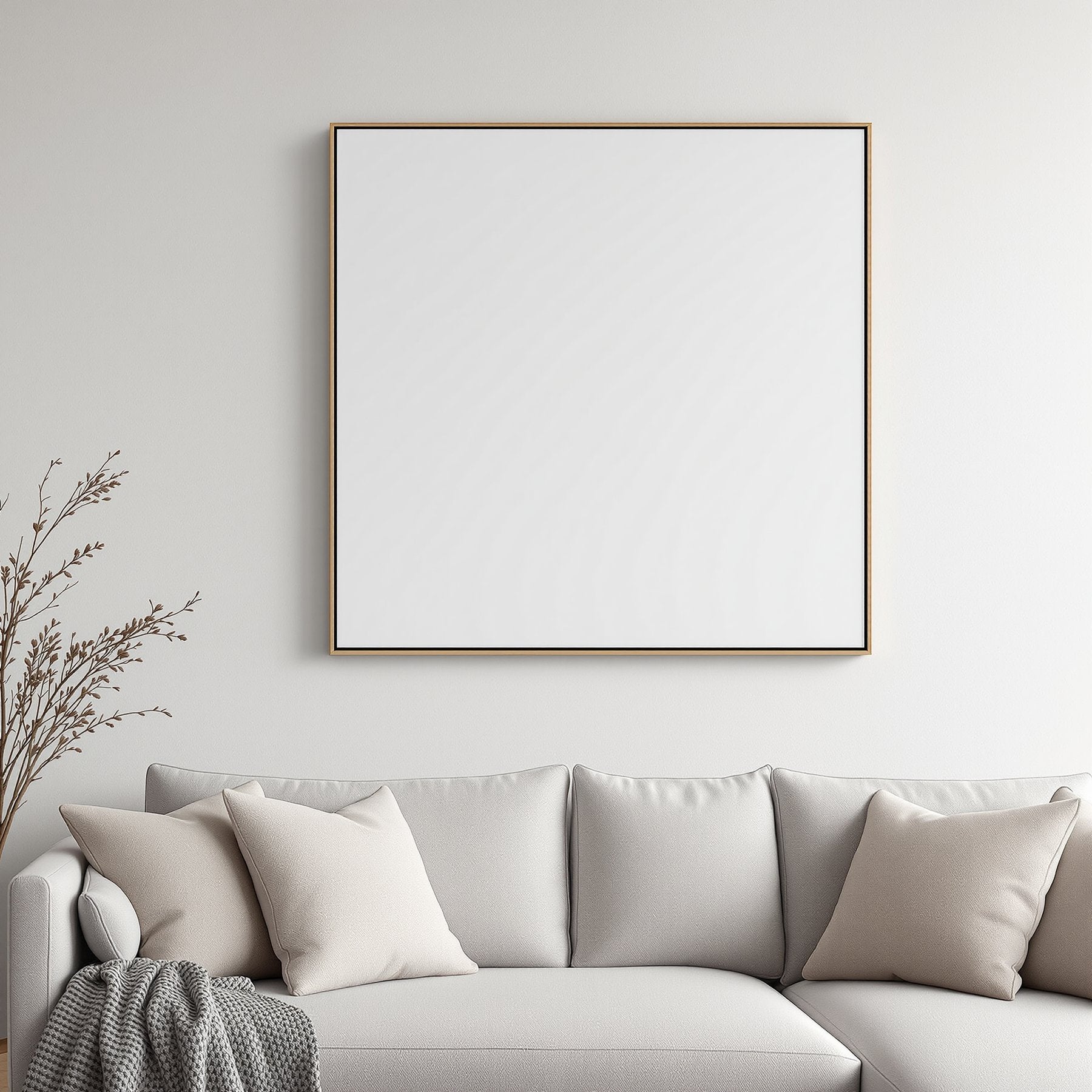 Blank Template #199 Canvas Frame Mockup | Blank Frame Mockup JPG | Commercial Licence | bulkmockup Download | MockupBulk