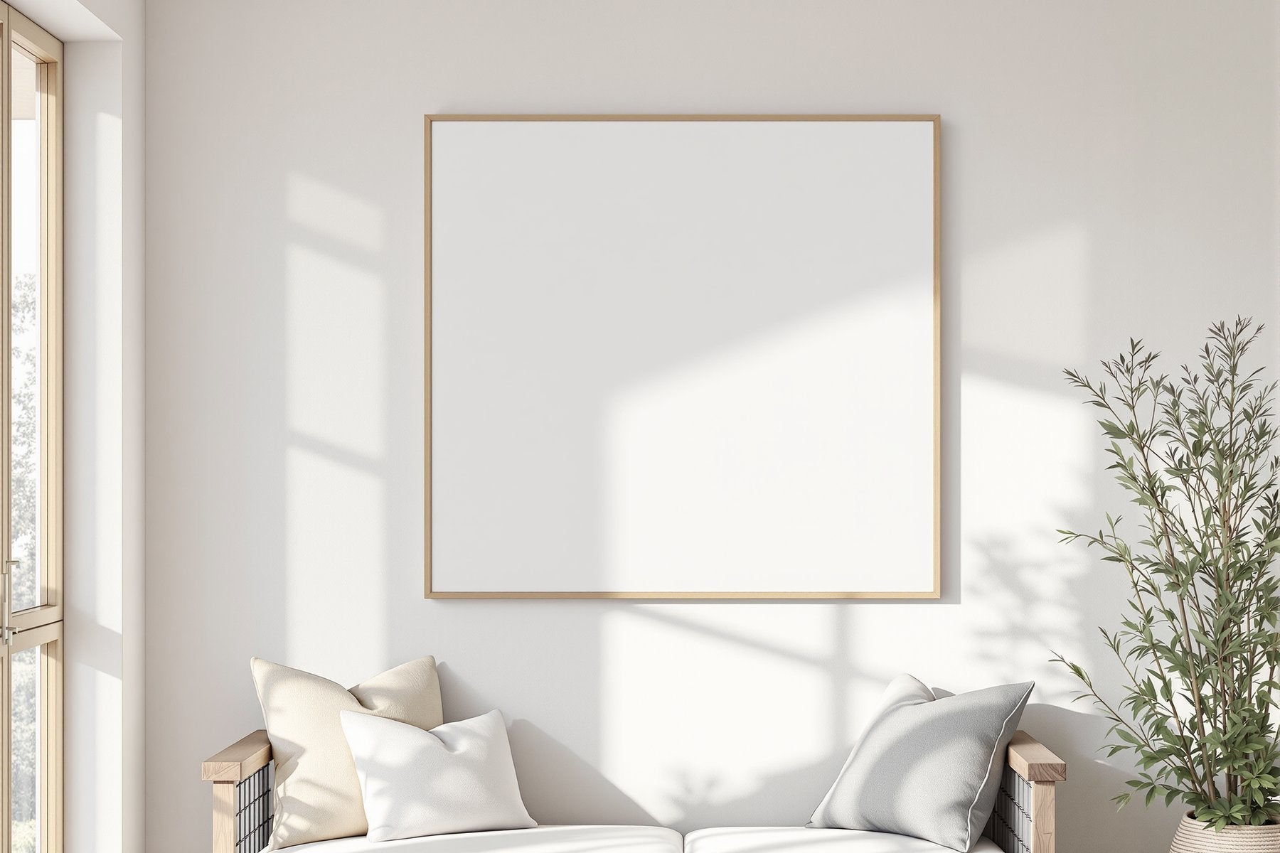 Canvas Frame Mockup | Blank Template #205 — Blank Frame Template for Etsy | bulkmockup JPG Download | Commercial Use | MockupBulk