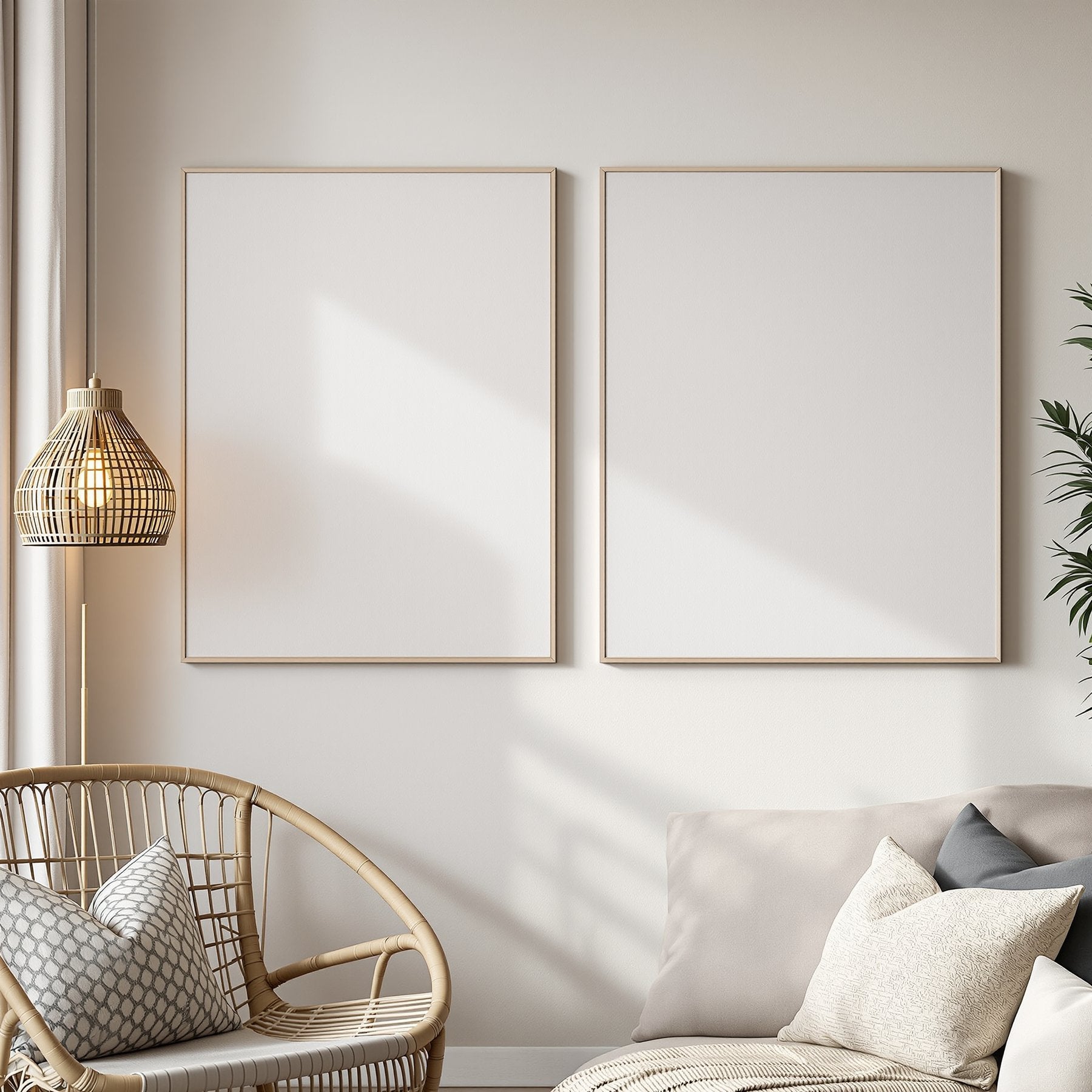 Canvas Frame Mockup, Blank Template #207 | Instant bulkmockup Download | Blank Frame JPG Template | Commercial Use | MockupBulk