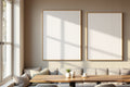 Canvas Frame Mockup — Blank Template #210 — Empty Frame Template | bulkmockup High-Res JPG | Commercial Use Included | MockupBulk