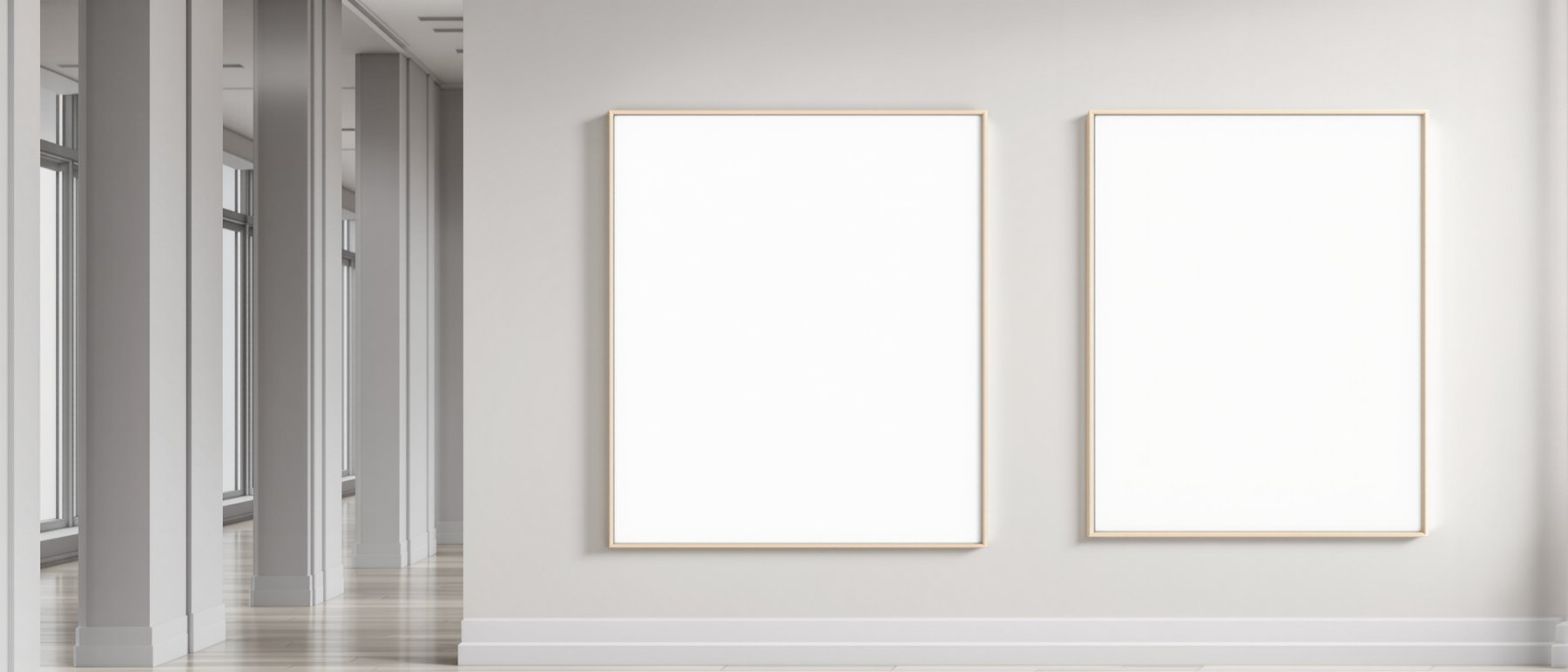 Canvas Frame Mockup, Blank Template #212 | Empty Frame Template | bulkmockup High-Res JPG | Commercial Use Included | MockupBulk