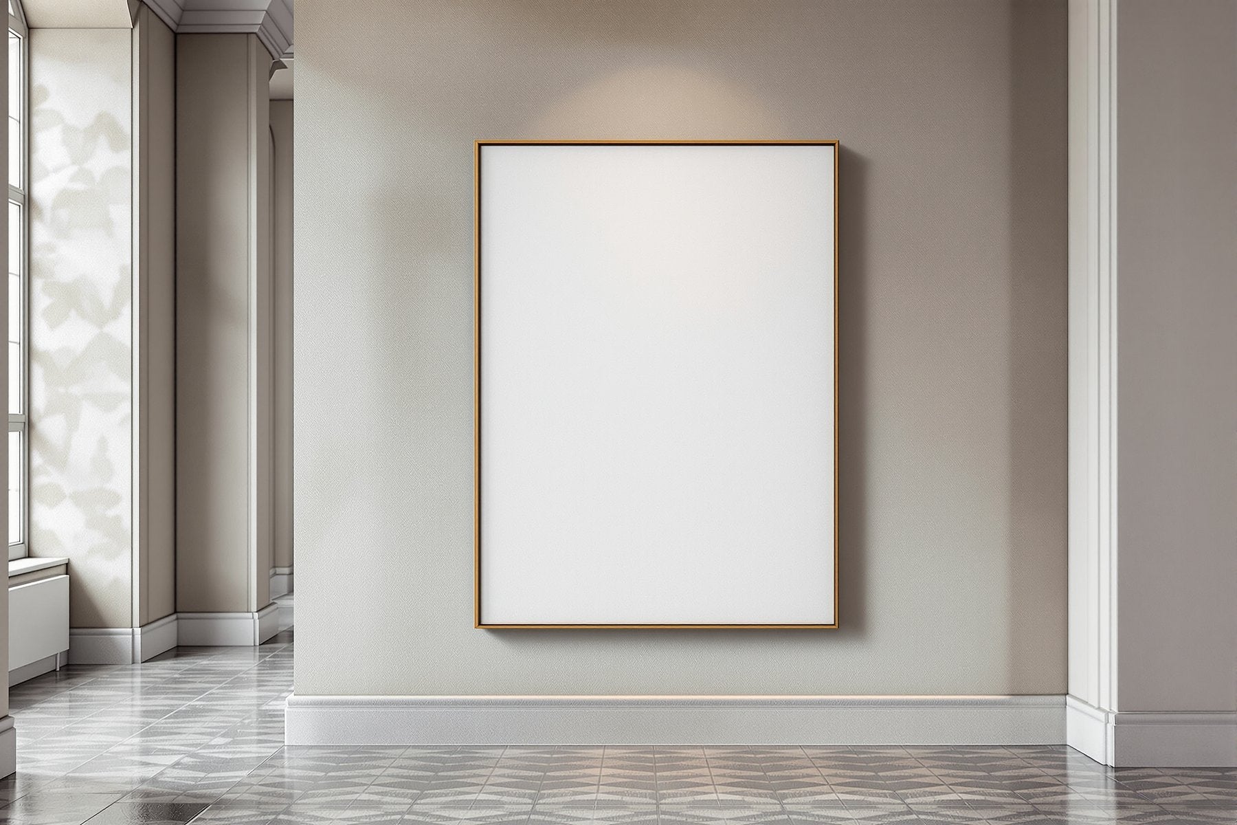 Canvas Frame Mockup, Blank Template #214 | bulkmockup Blank Frame Template | High-Res JPG | Commercial Licence | MockupBulk