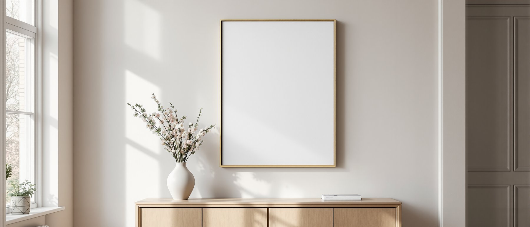 Canvas Frame Mockup, Blank Template #219 | Print-on-Demand Frame Mockup | bulkmockup JPG | Commercial Licence | MockupBulk