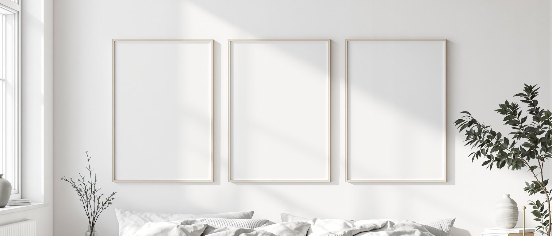 Canvas Frame Mockup, Blank Template #224 | Empty Frame Mockup Template | JPG Digital Download | Commercial Licence | bulkmockup Shop