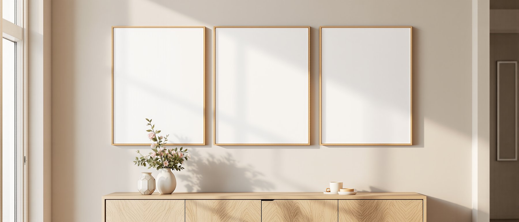 Blank Template #238 Canvas Frame Mockup | Blank Frame Template | High-Res JPG Instant Download | Commercial Use | bulkmockup | MockupBulk