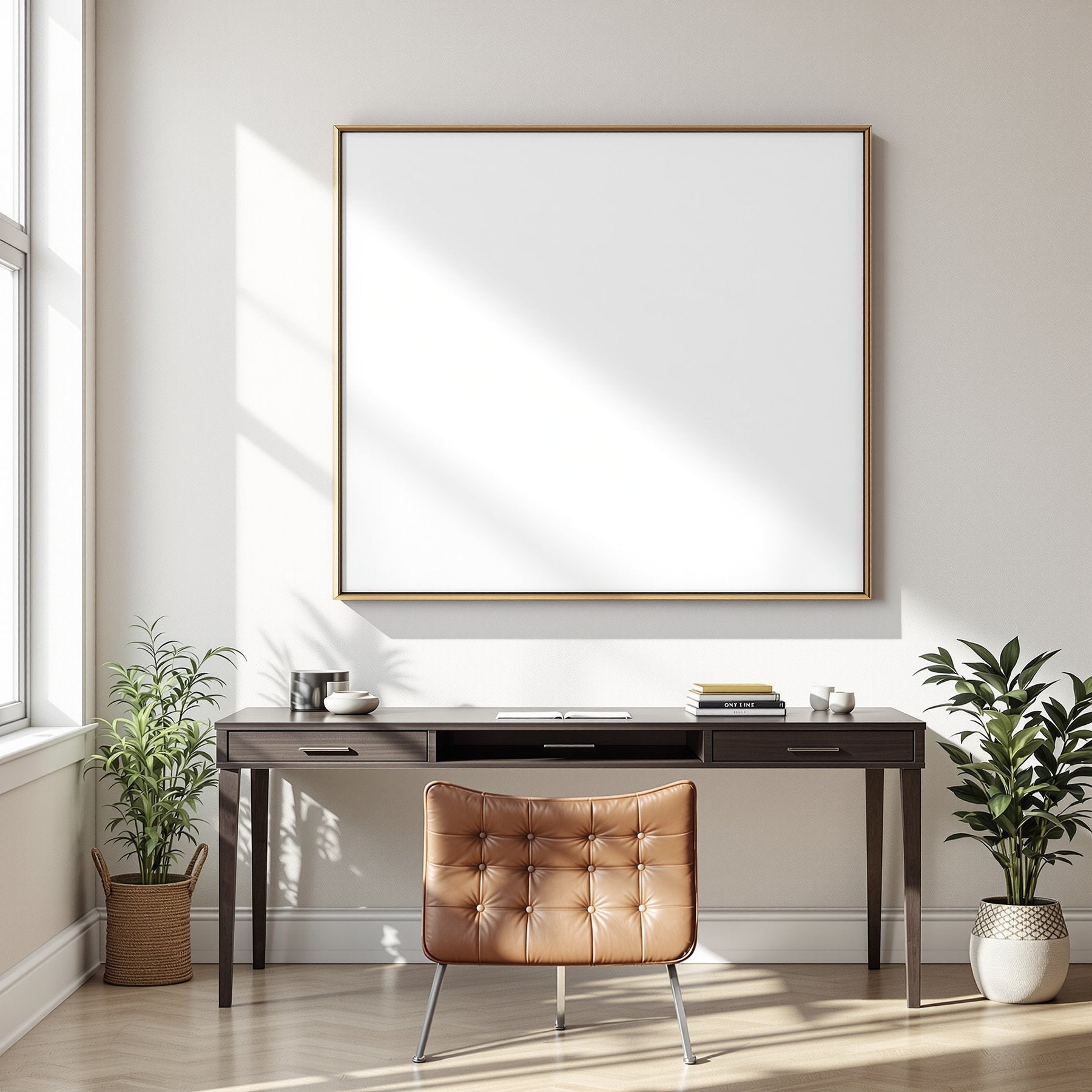 Canvas Frame Mockup, Blank Template #241 | bulkmockup Blank Frame Template | High-Res JPG | Commercial Licence | MockupBulk