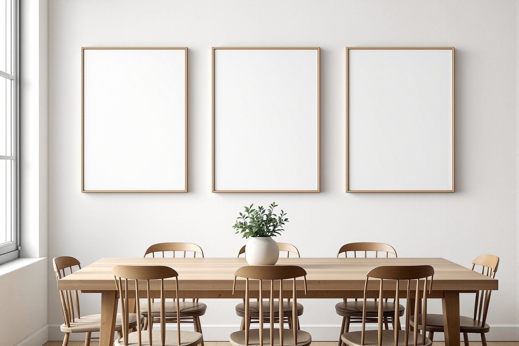 Canvas Frame Mockup, Blank Template #243 | Blank Frame Template | High-Res JPG Instant Download | Commercial Use | bulkmockup | MockupBulk