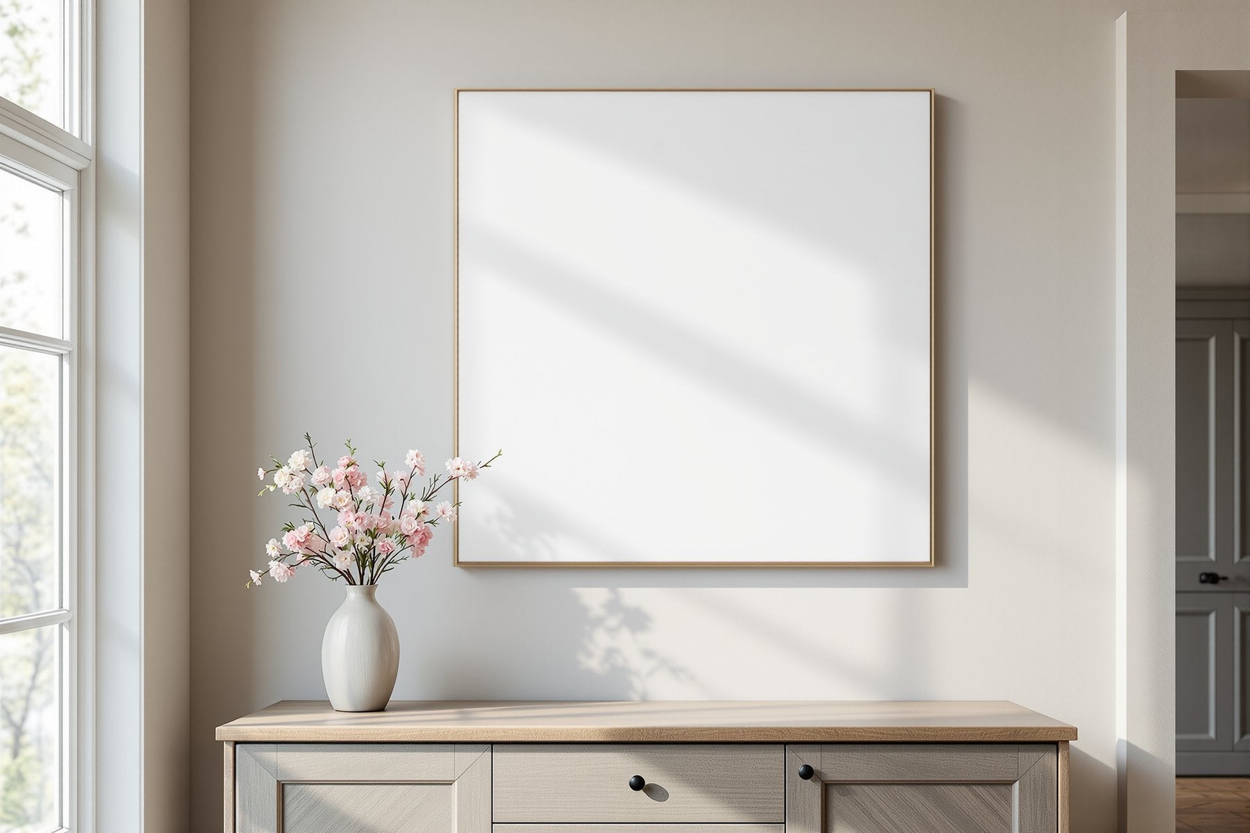 Canvas Frame Mockup — Blank Template #250 — Blank Frame Mockup JPG | Commercial Licence | bulkmockup Download | MockupBulk