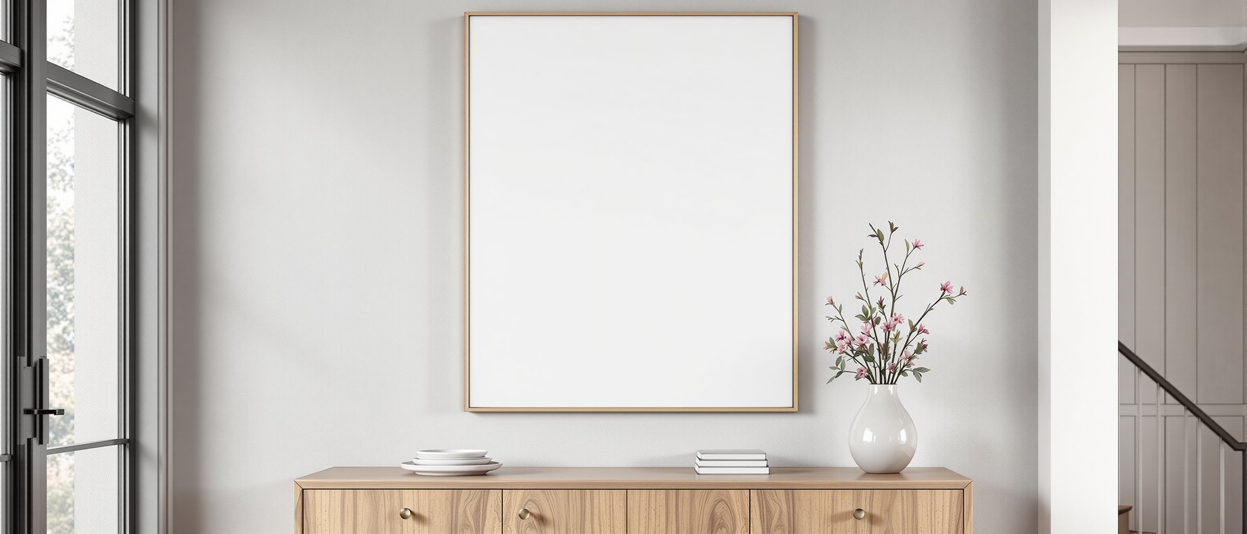 Canvas Frame Mockup | Blank Template #258 | High-Resolution JPG | bulkmockup Template | For Etsy POD Print Sellers | MockupBulk