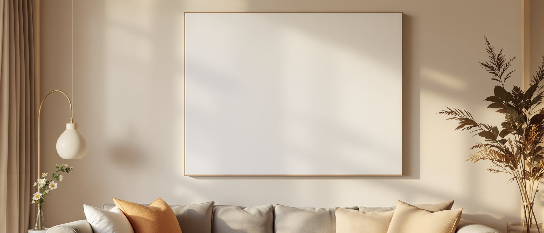 Canvas Frame Mockup, Blank Template #261 | High-Resolution JPG | bulkmockup Template | For Etsy POD Print Sellers | MockupBulk