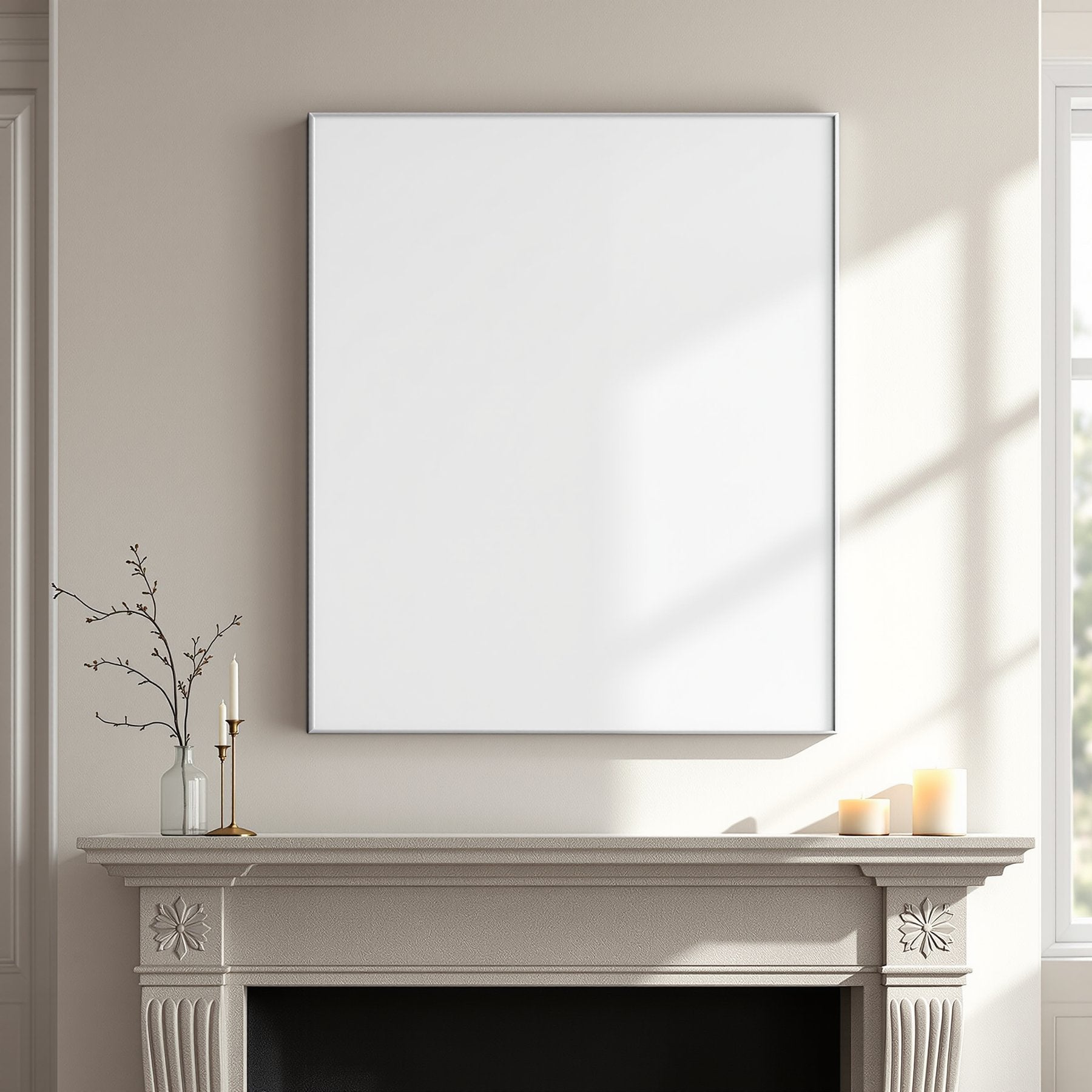 Canvas Frame Mockup — Blank Template #270 — Print-on-Demand Frame Mockup | bulkmockup JPG | Commercial Licence | MockupBulk