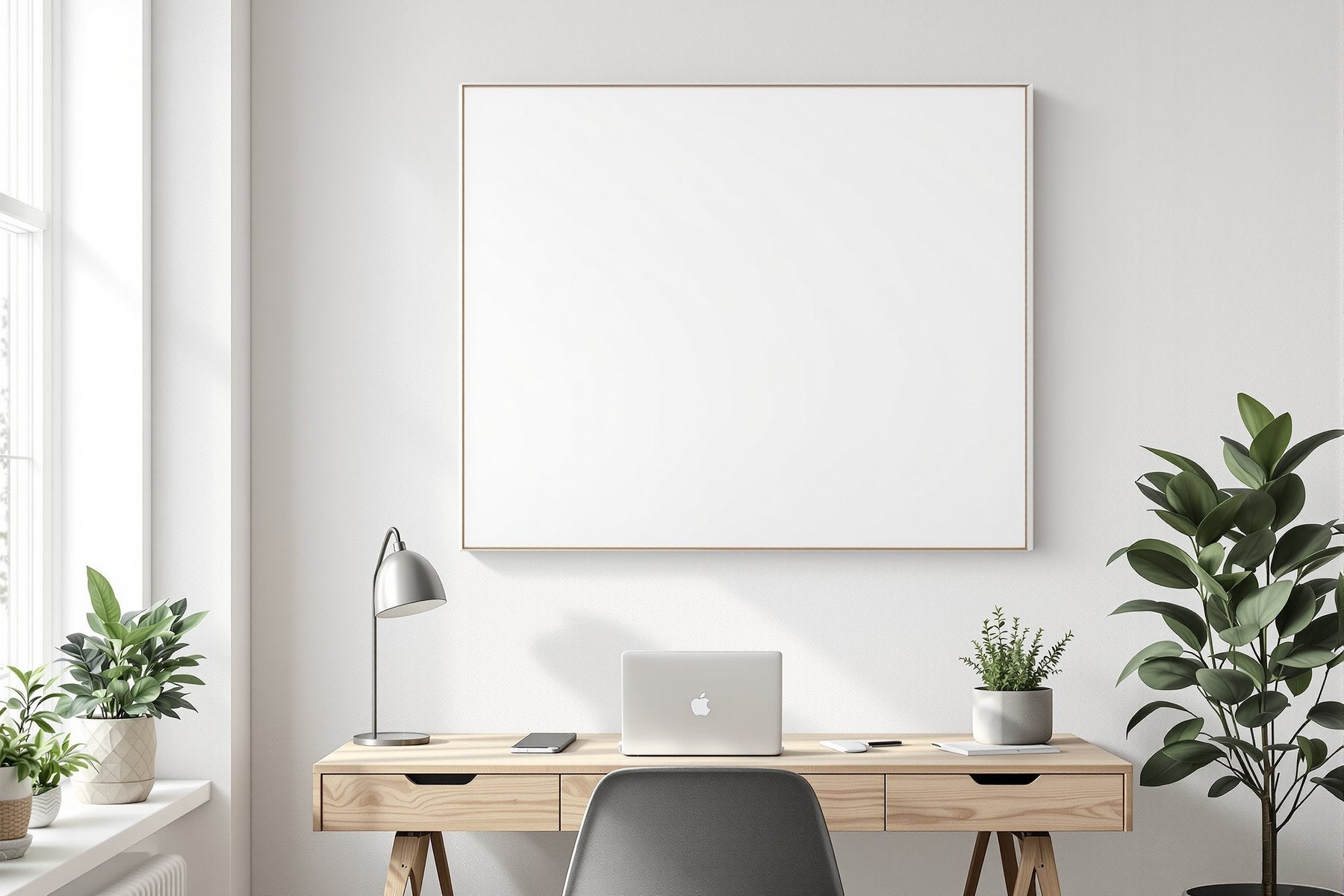 Canvas Frame Mockup — Blank Template #272 — Instant bulkmockup Download | Blank Frame JPG Template | Commercial Use | MockupBulk