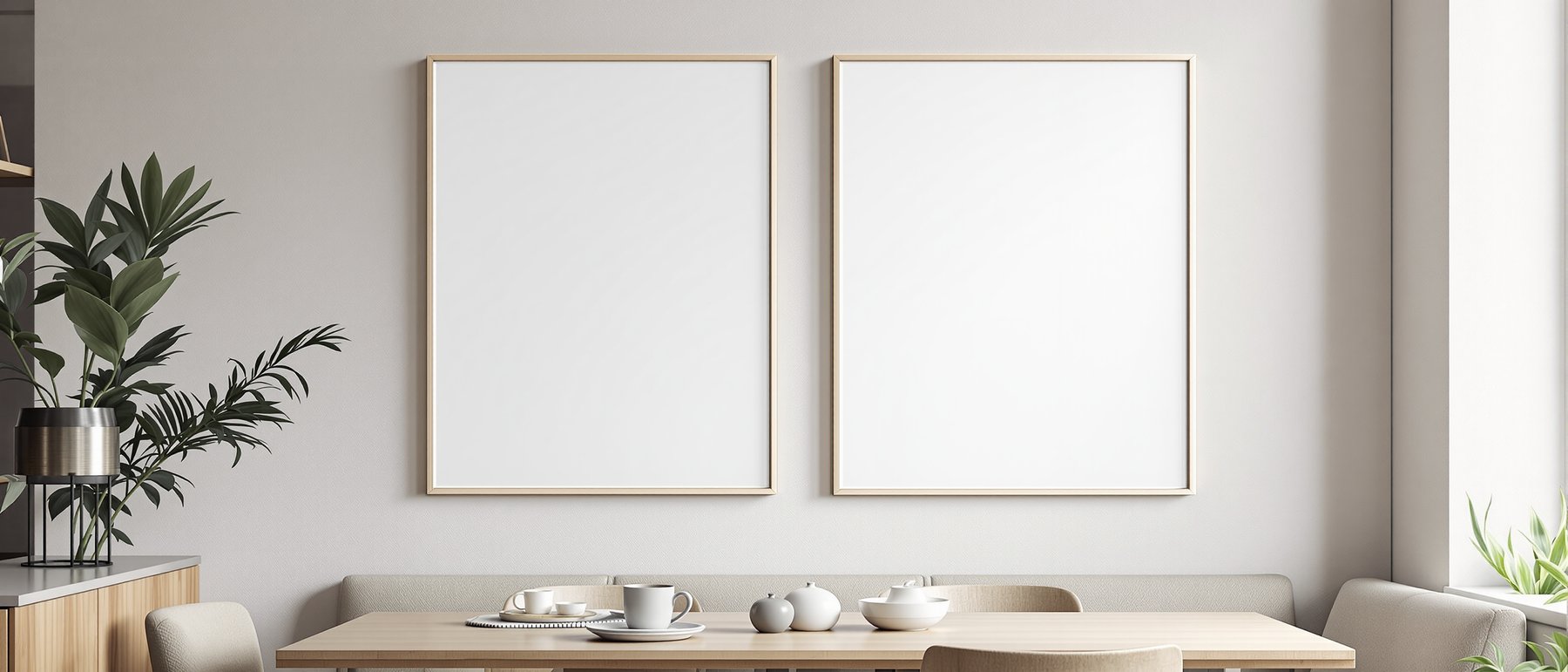 Canvas Frame Mockup | Blank Template #283 — Blank Frame Template for Etsy | bulkmockup JPG Download | Commercial Use | MockupBulk