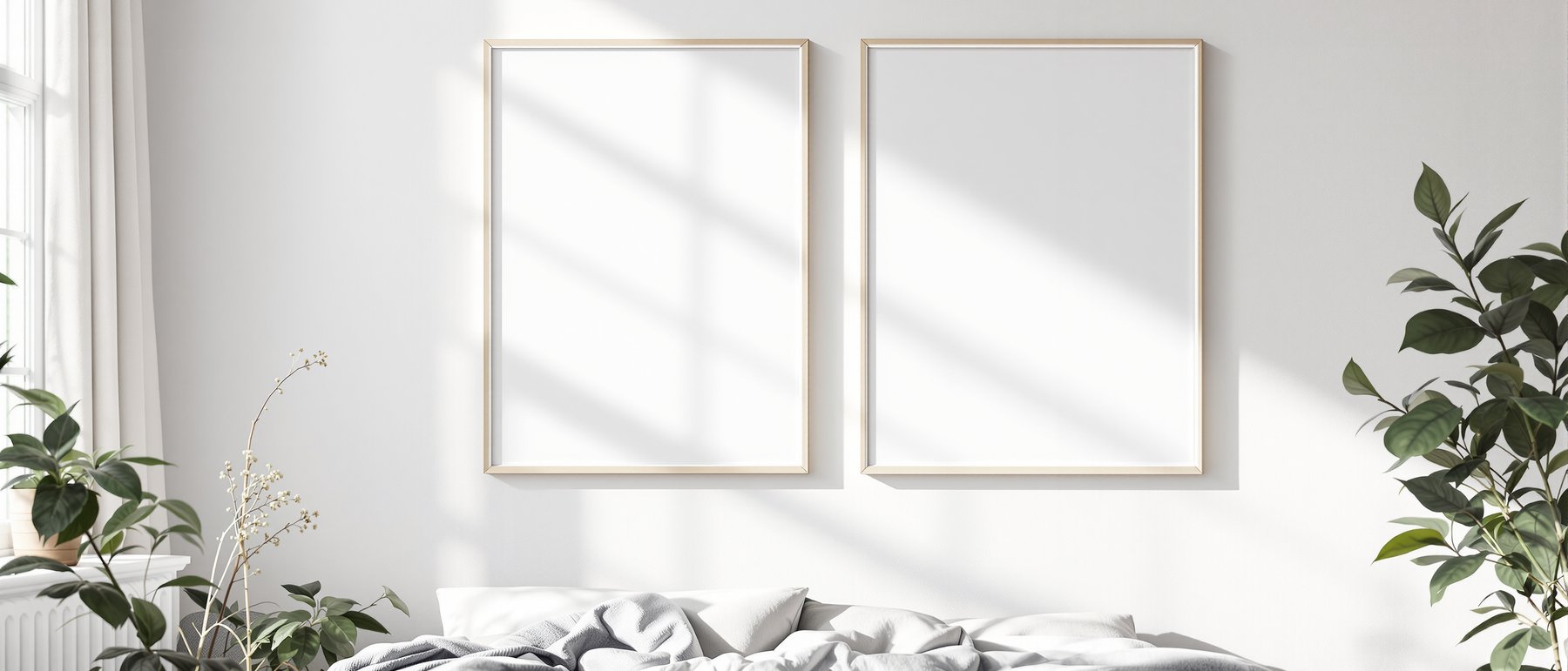 Canvas Frame Mockup | Blank Template #284 — bulkmockup Blank Frame Template | High-Res JPG | Commercial Licence | MockupBulk