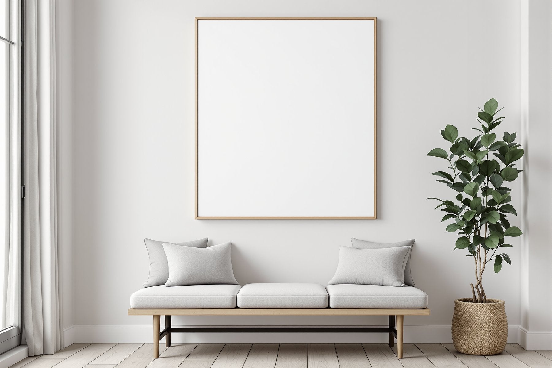 Canvas Frame Mockup | Blank Template #287 | Blank Frame Mockup JPG | Commercial Licence | bulkmockup Download | MockupBulk