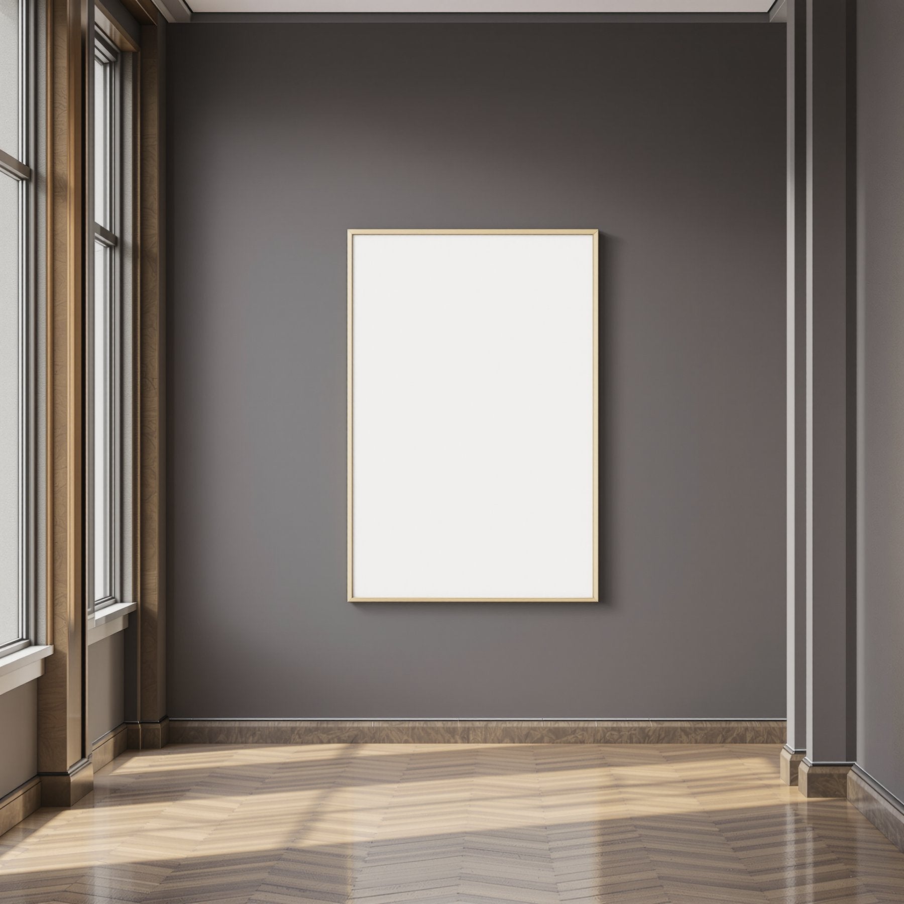 Canvas Frame Mockup — Blank Template #289 — Empty Frame Template | bulkmockup High-Res JPG | Commercial Use Included | MockupBulk