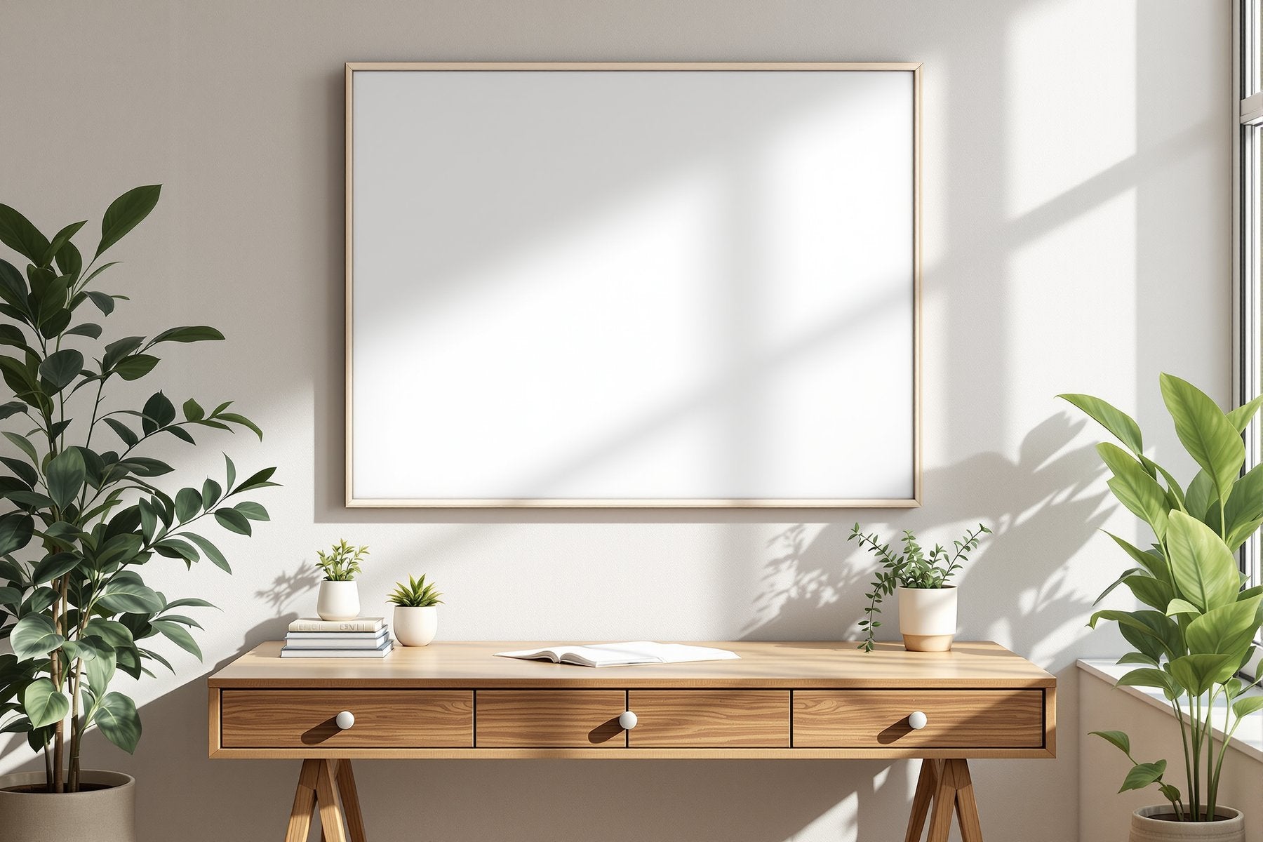 Canvas Frame Mockup, Blank Template #292 | Empty Frame Template | bulkmockup High-Res JPG | Commercial Use Included | MockupBulk