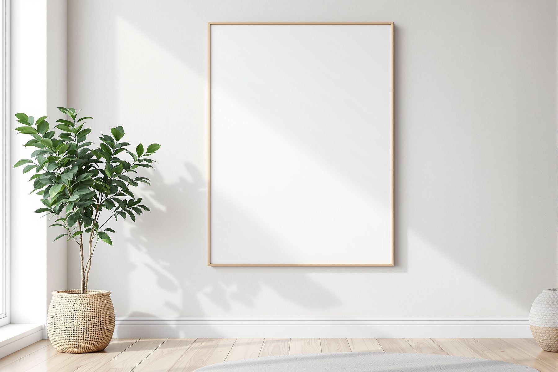 Canvas Frame Mockup — Blank Template #293 — Instant bulkmockup Download | Blank Frame JPG Template | Commercial Use | MockupBulk