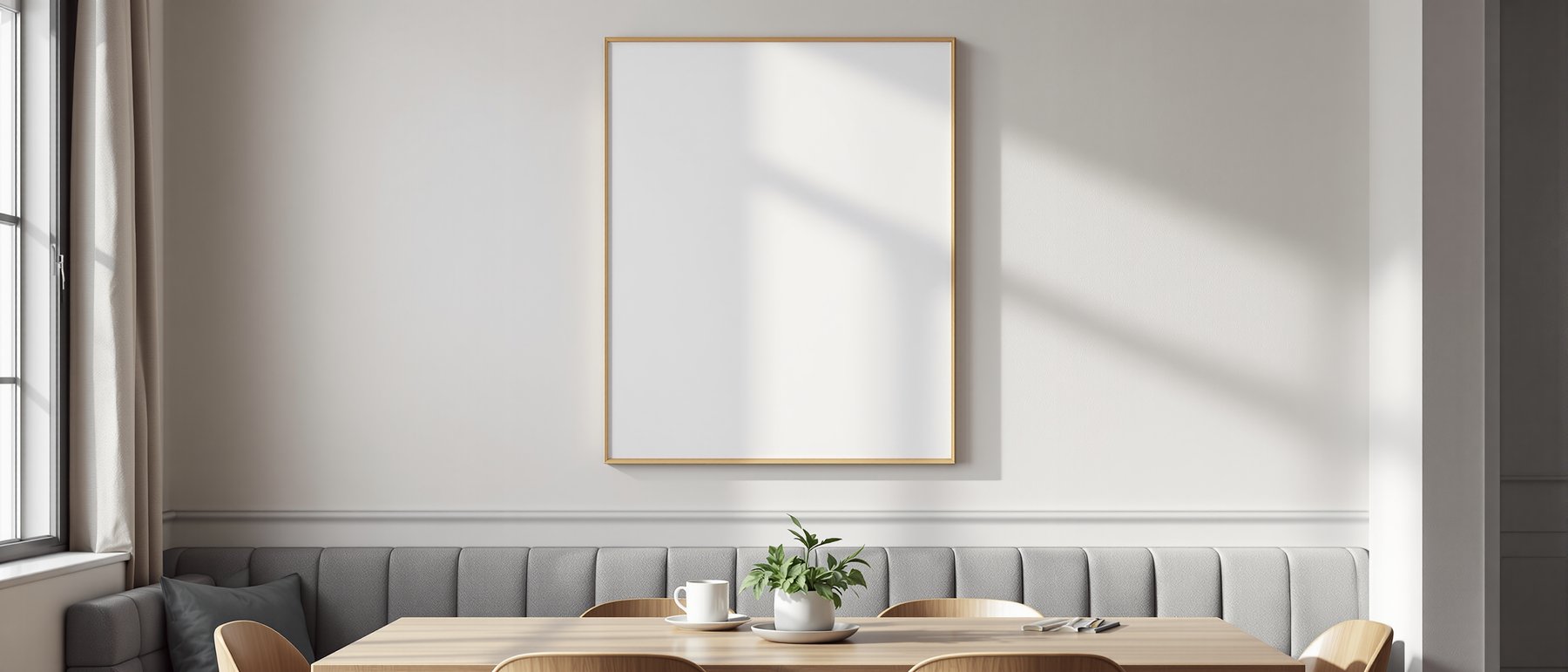 Canvas Frame Mockup — Blank Template #294 — Empty Frame Mockup Template | JPG Digital Download | Commercial Licence | bulkmockup Shop
