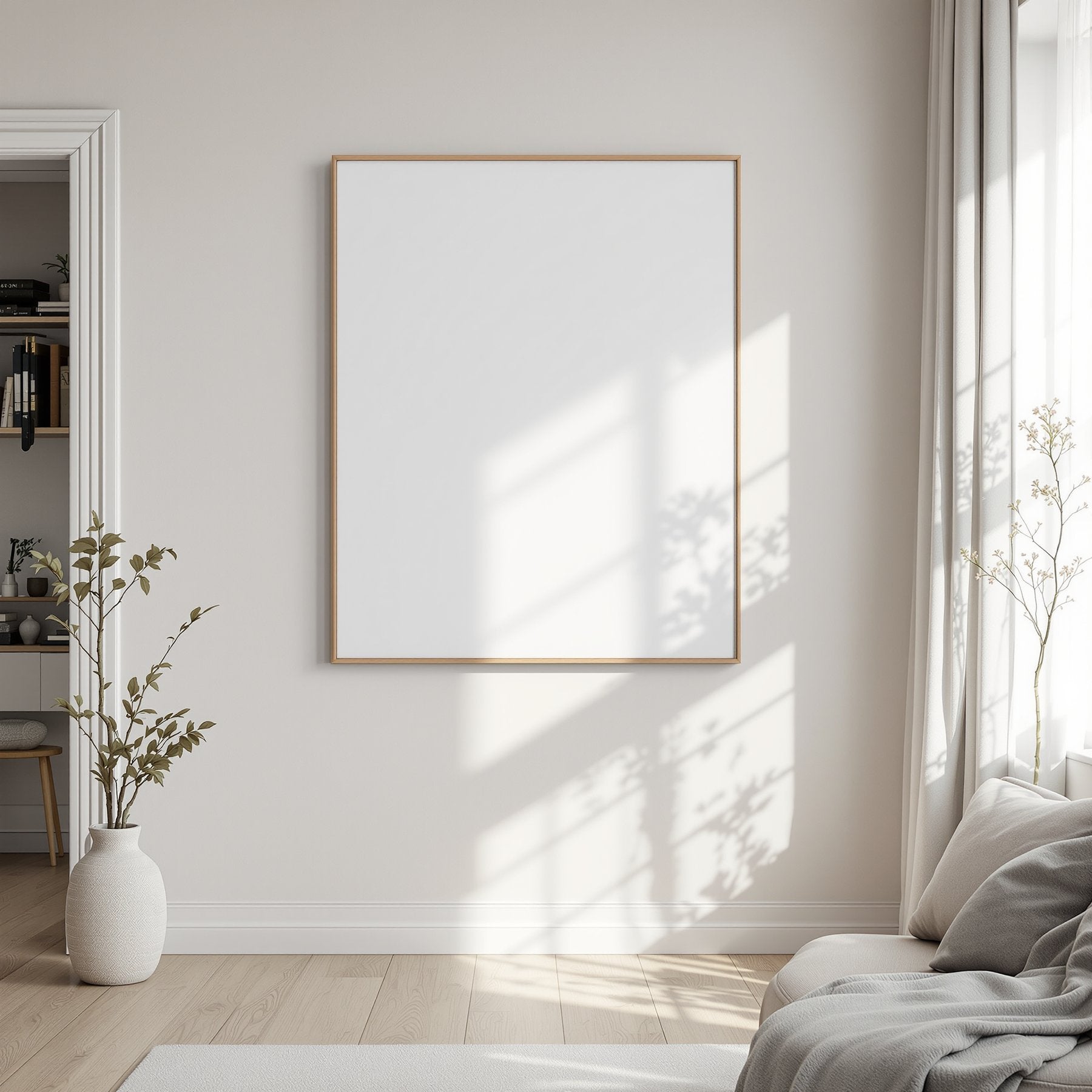 Canvas Frame Mockup | Blank Template #295 | Empty Frame Template | bulkmockup High-Res JPG | Commercial Use Included | MockupBulk