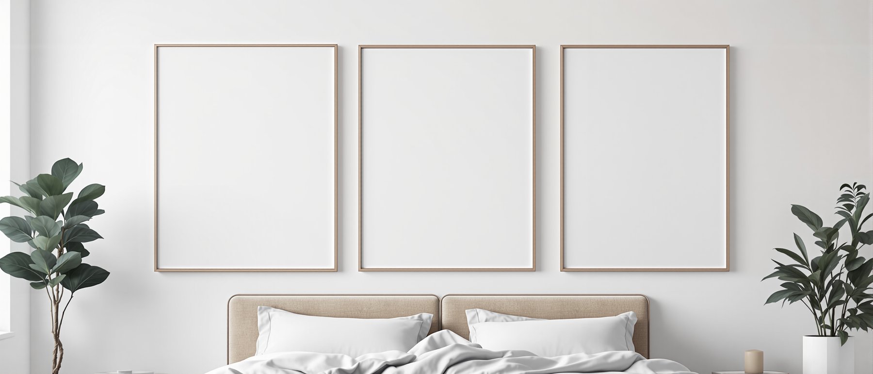 Canvas Frame Mockup — Blank Template #296 — High-Res Frame Template JPG | bulkmockup Mockup Store | Commercial Use | MockupBulk