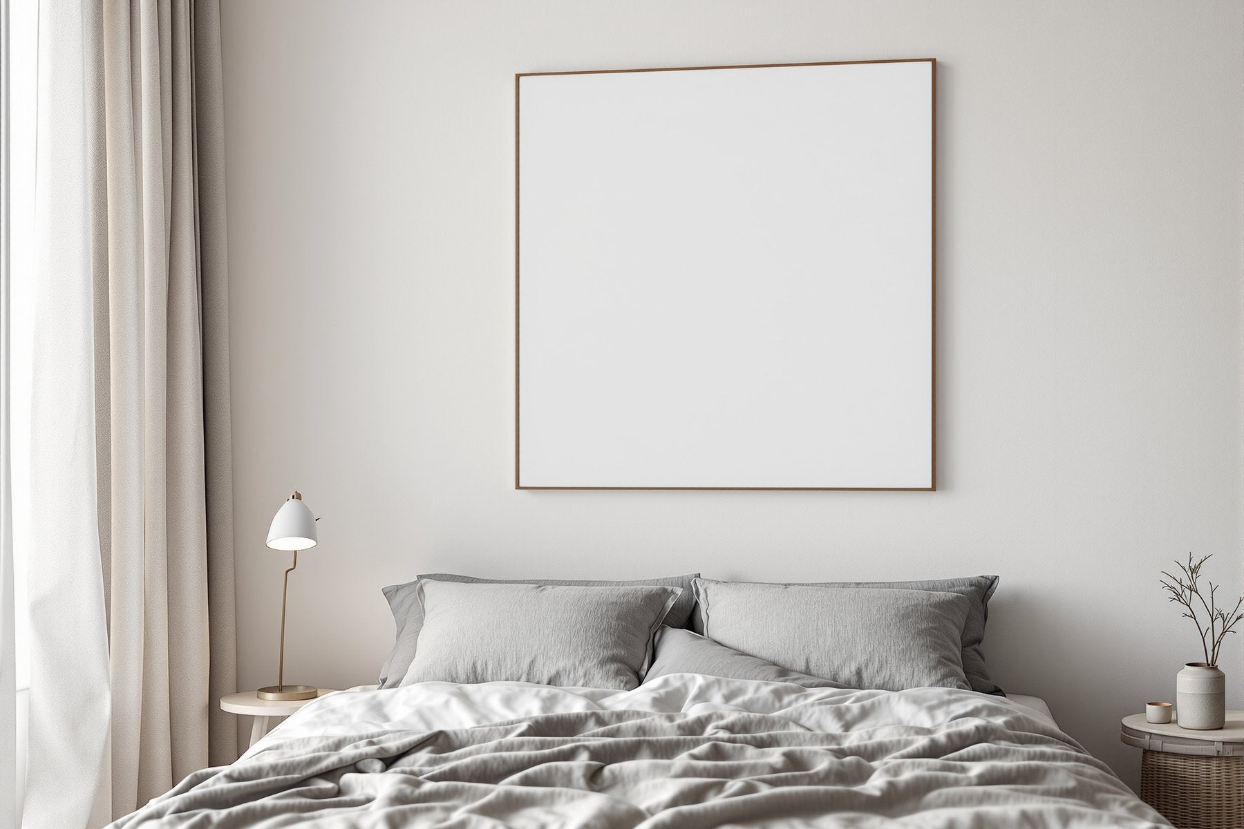 Canvas Frame Mockup | Blank Template #297 | Empty Frame Mockup Template | JPG Digital Download | Commercial Licence | bulkmockup Shop